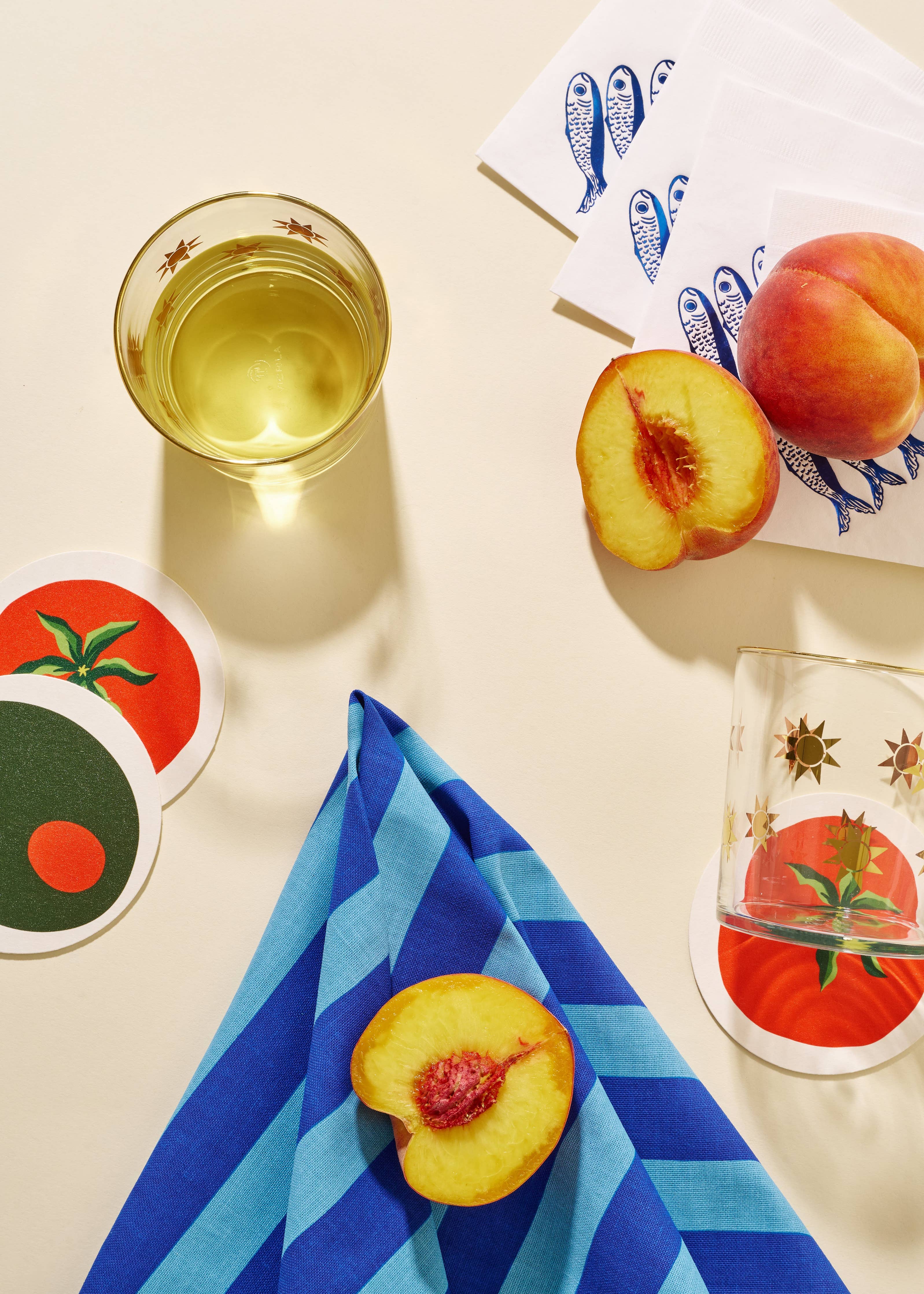 Tomato Coasters - Set of Four - Proper