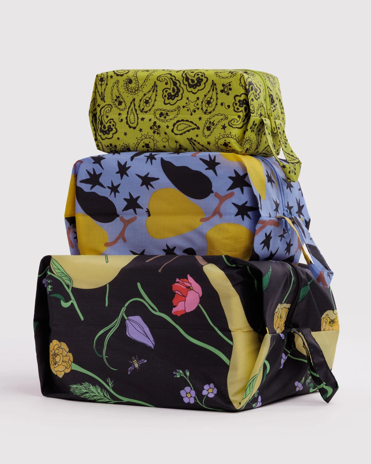 Baggu 3D Zip Set - Winter Orchard