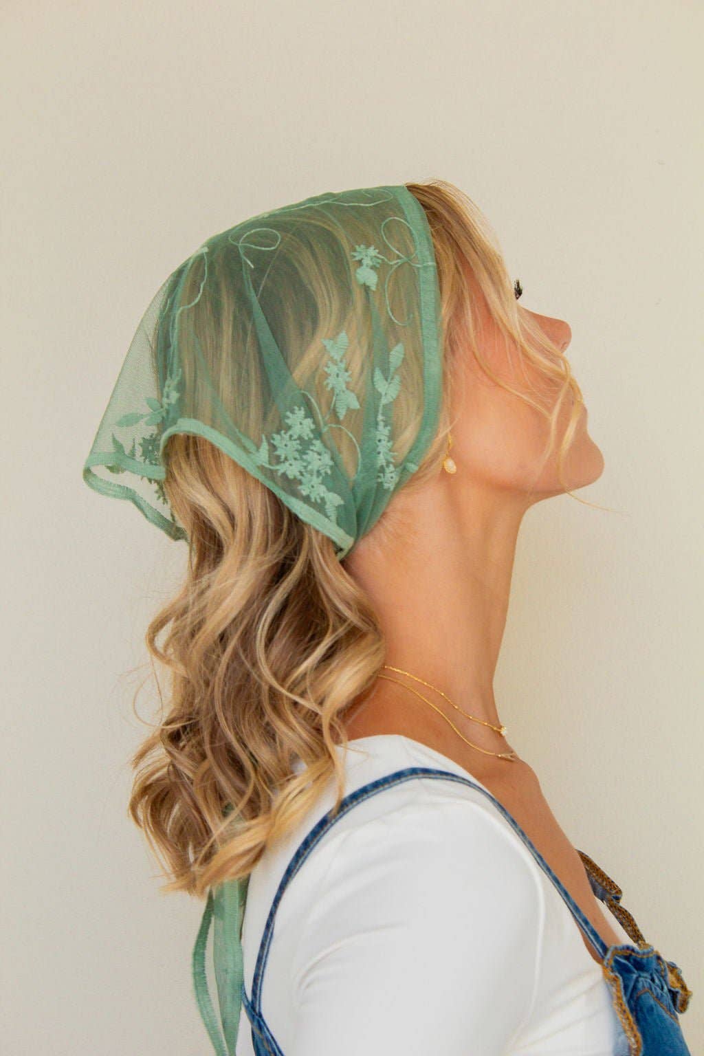 Jade Lace Hair Scarf - Proper