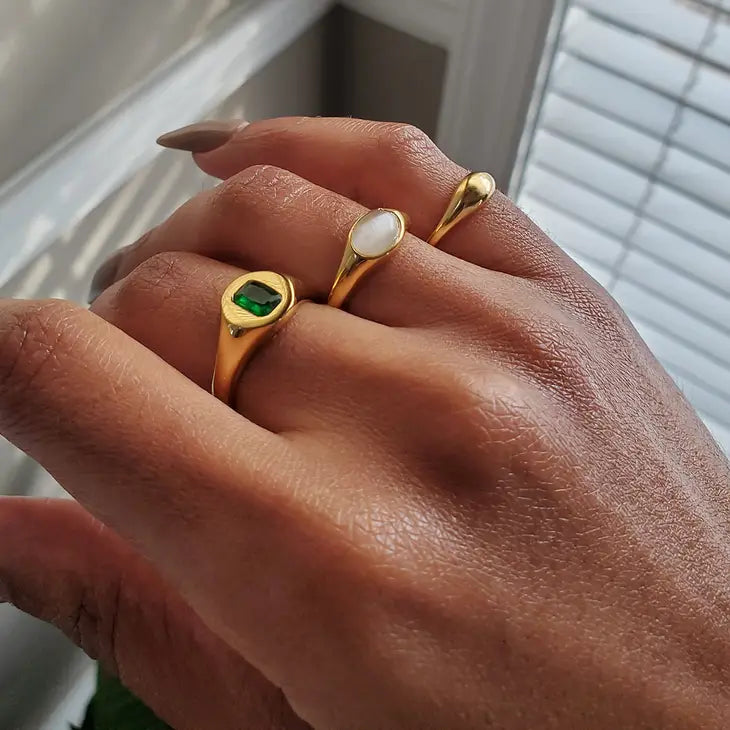Mini Dome Signet Ring - Proper