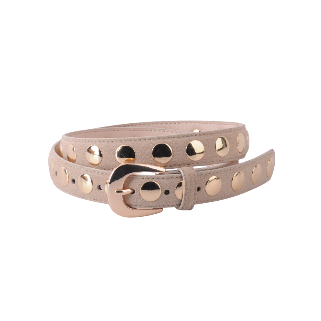 Suede Belt with Studs - Proper