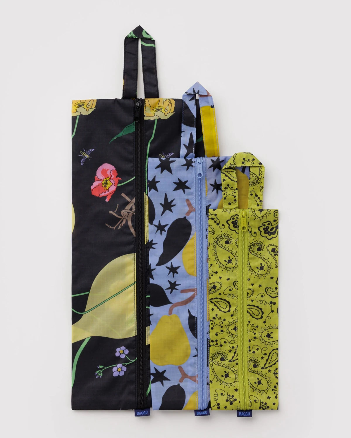 Baggu 3D Zip Set - Winter Orchard