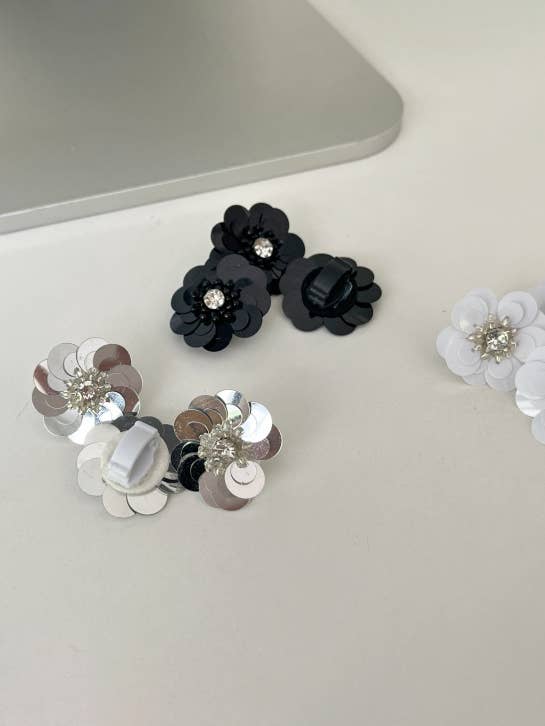 Nellie Mini Sequin Flower Shoe Charm