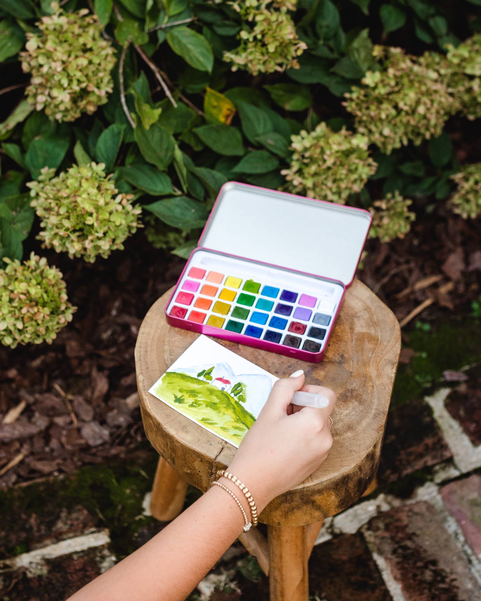 Italian Fields Watercolor Painting Kit - Proper