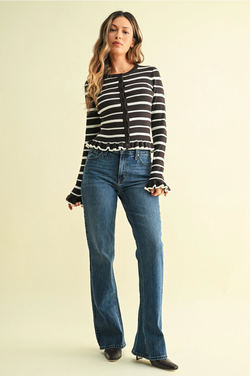 Mid Rise Boot Cut Jeans