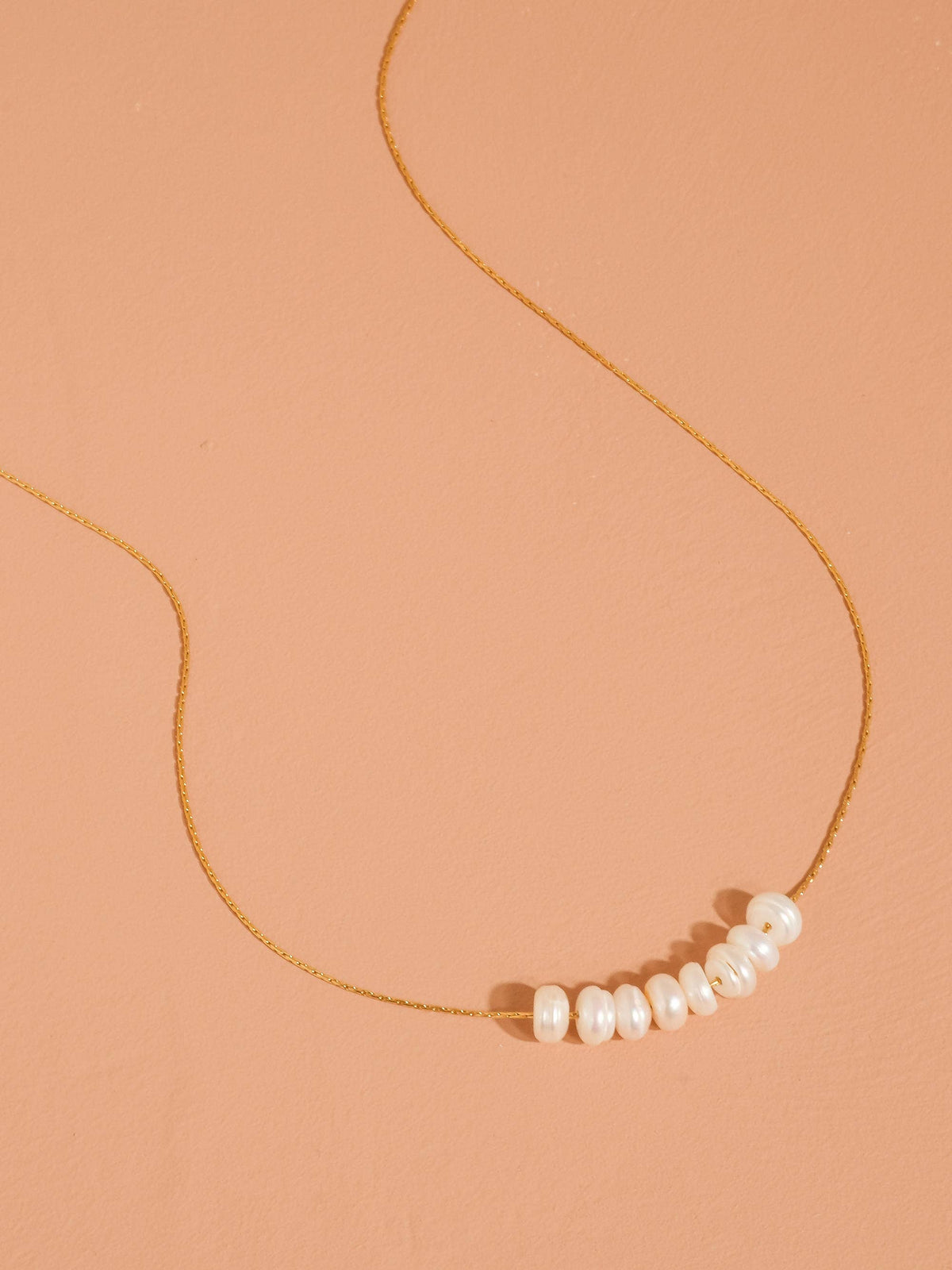 Jane Pearl Bar Necklace
