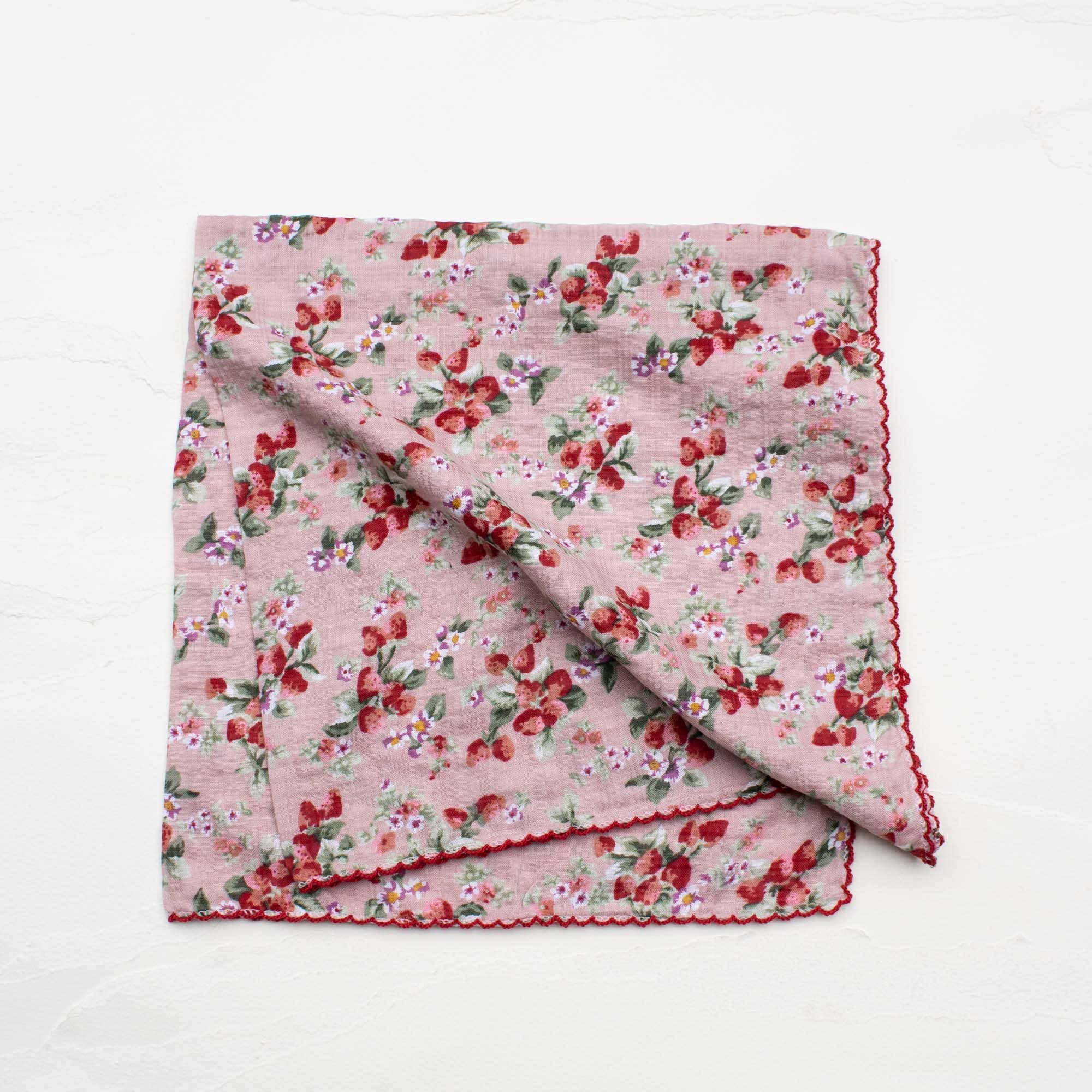 Strawberry Cotton Scarf