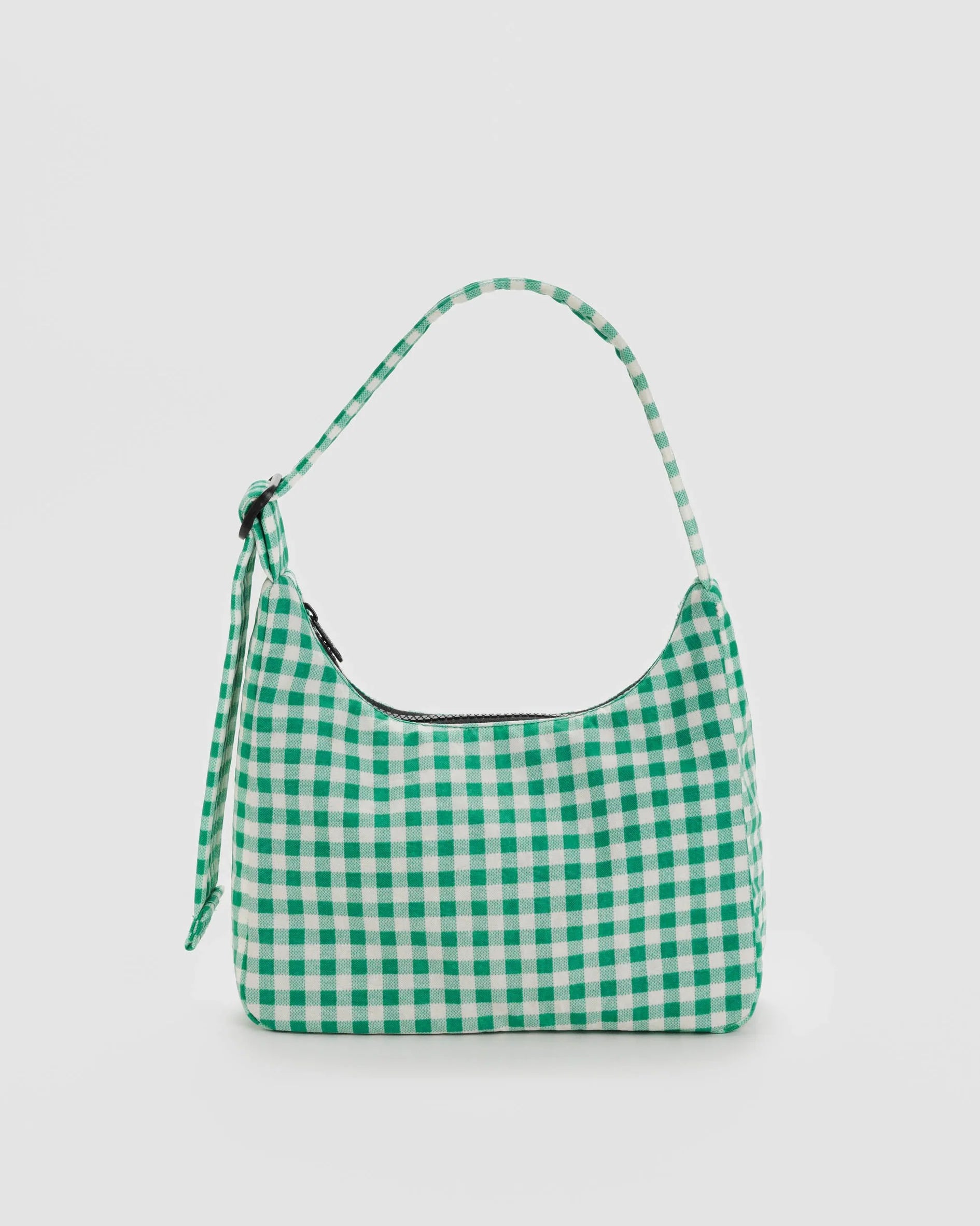 Baggu Mini Nylon Shoulder Bag - Green Gingham - Proper