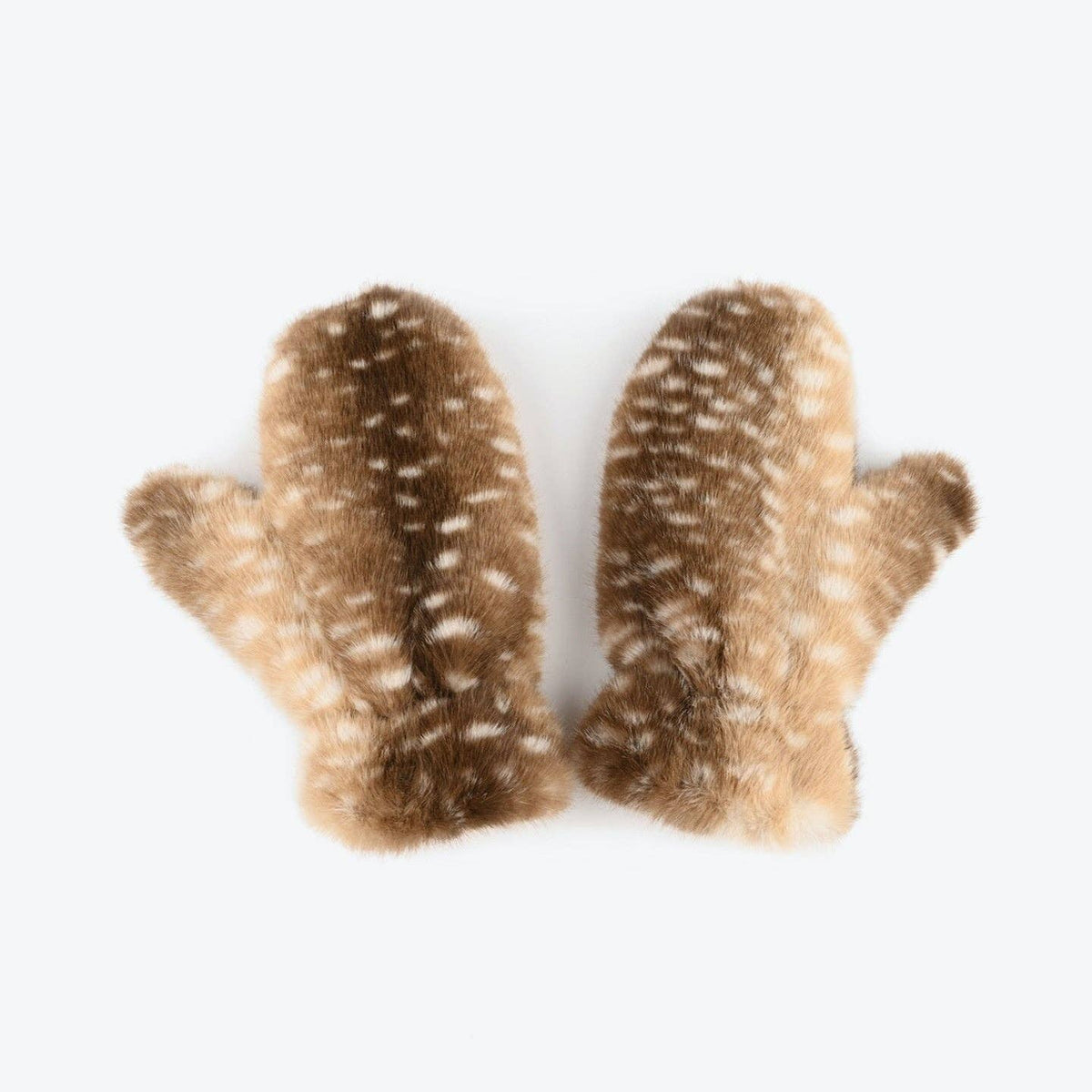 Deer Print Mittens