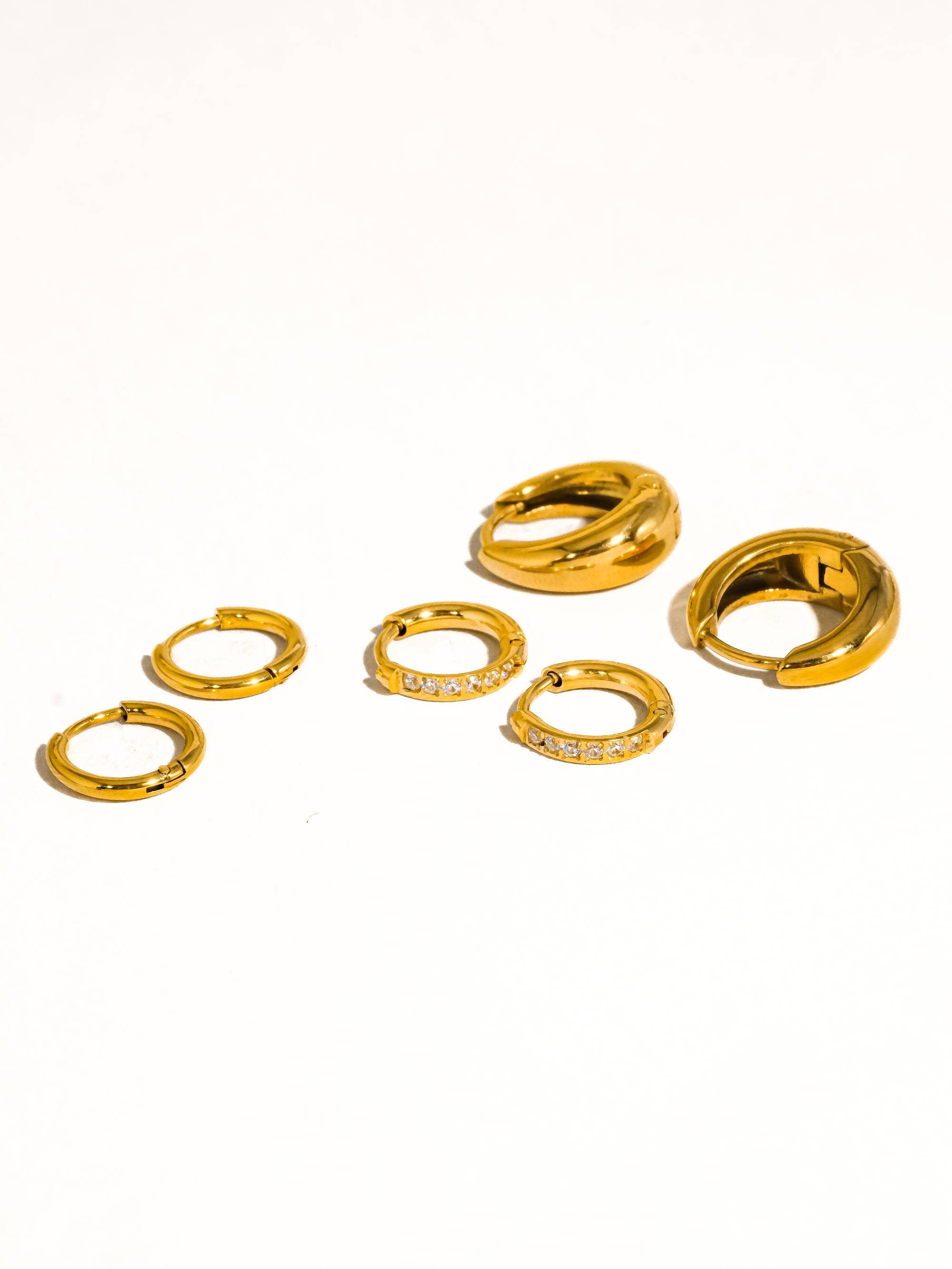 Rayon Hoop Earring Set