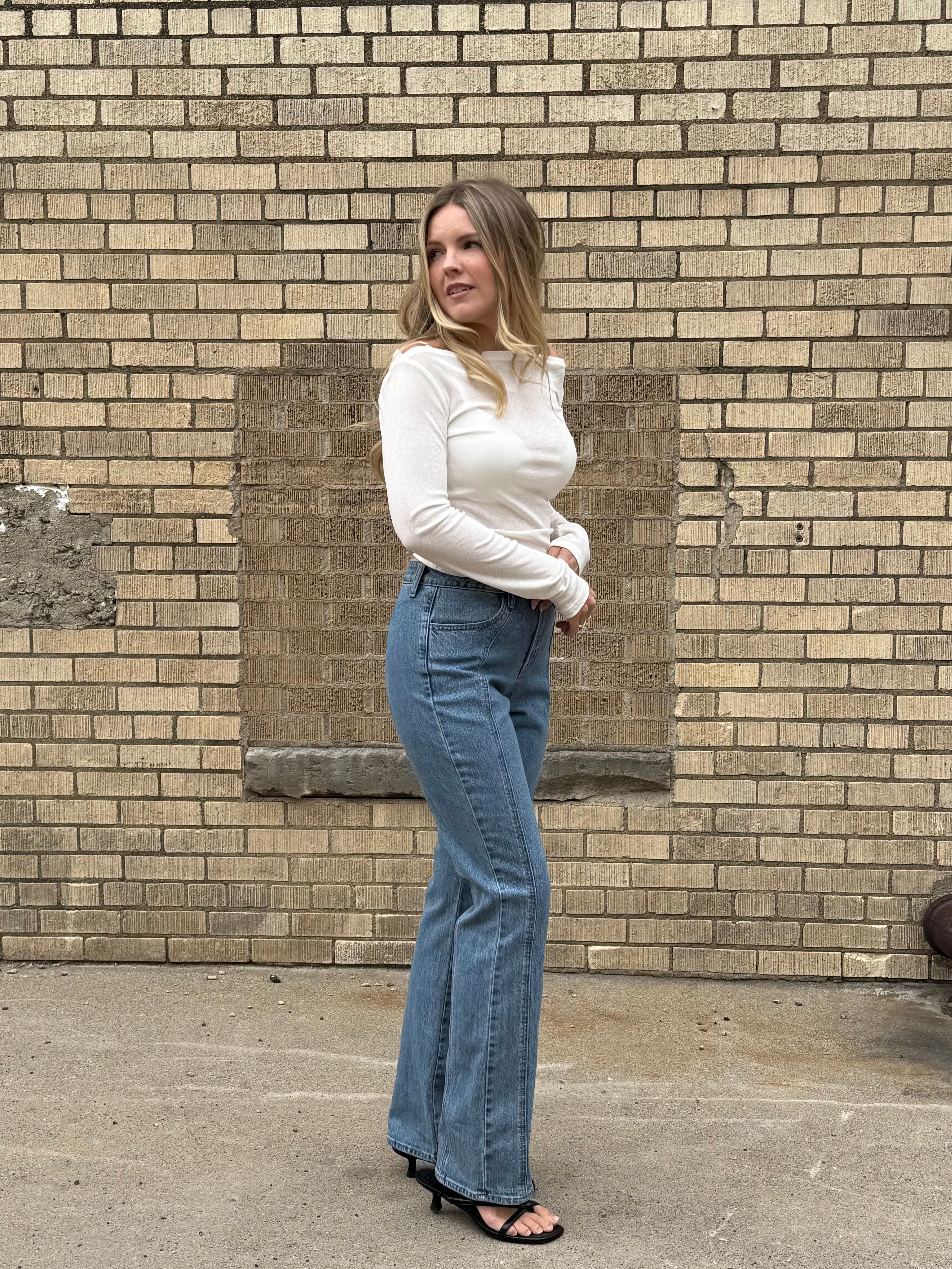 Seamed Bootcut Jeans