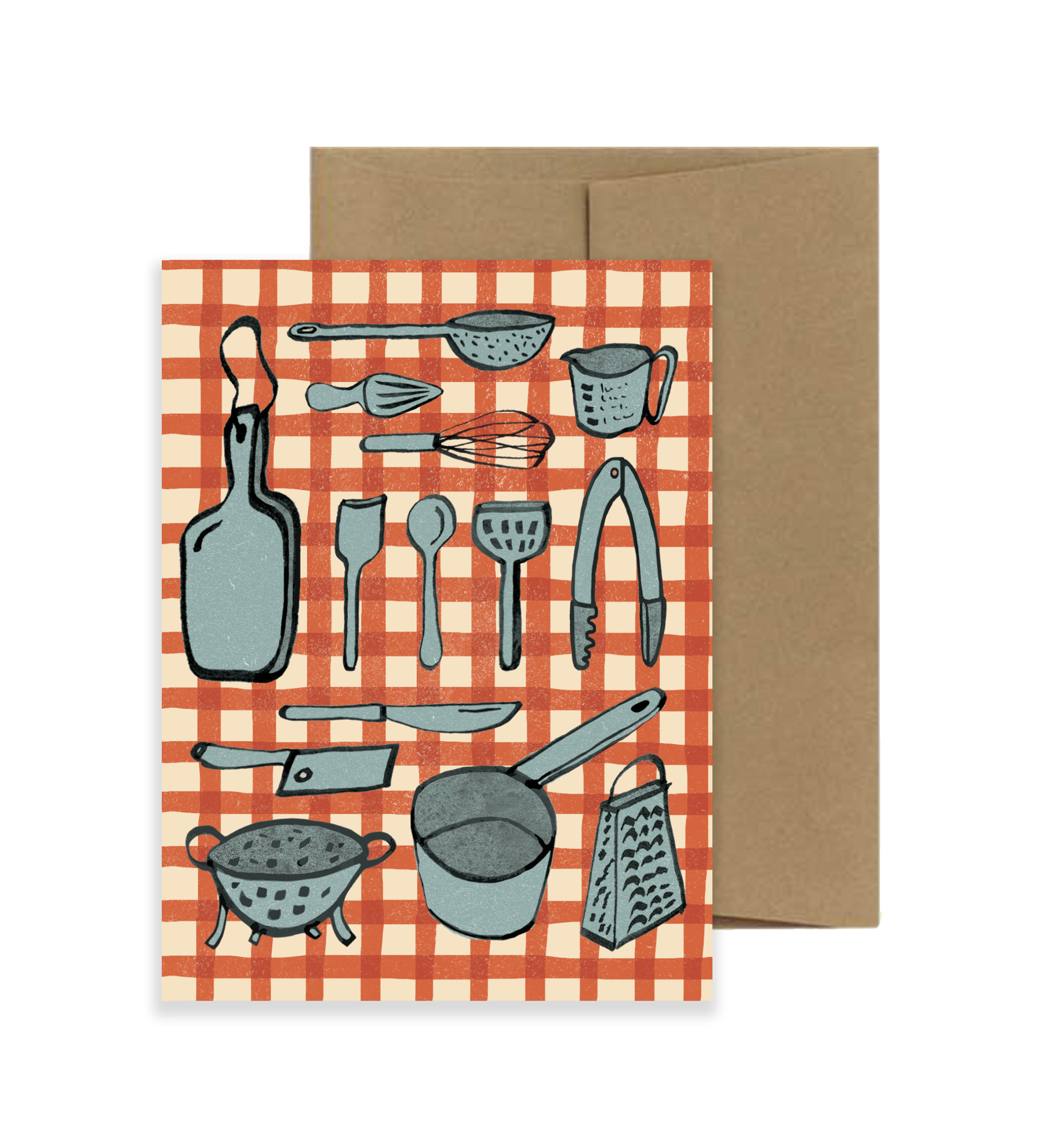 Cuisine/Cook Gingham Card - Proper