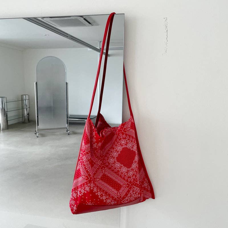 Bandana Print Shoulder Bag - Proper