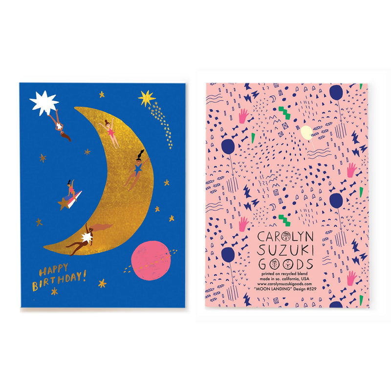 Moon Landing - Birthday Card - Proper