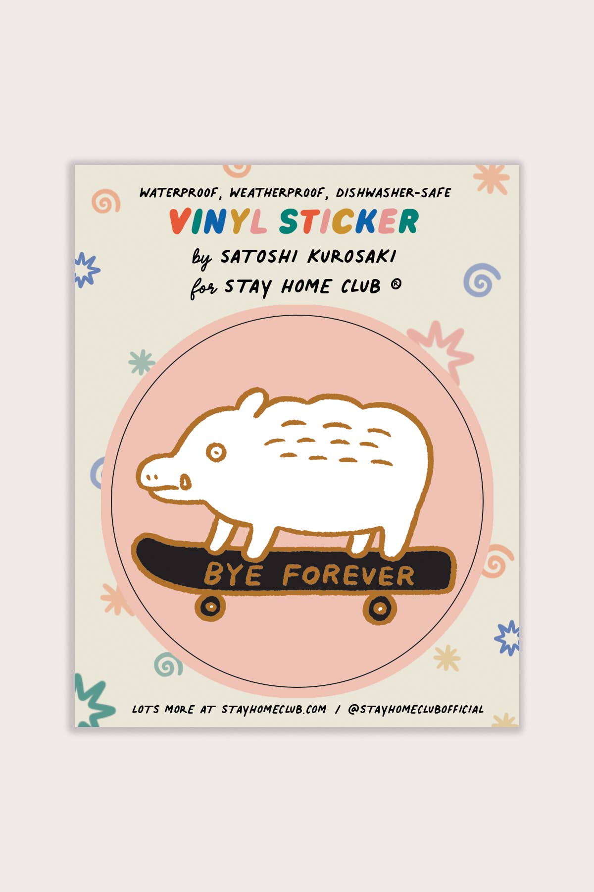 Bye Forever (Boar) Sticker | Waterproof Vinyl Sticker - Proper