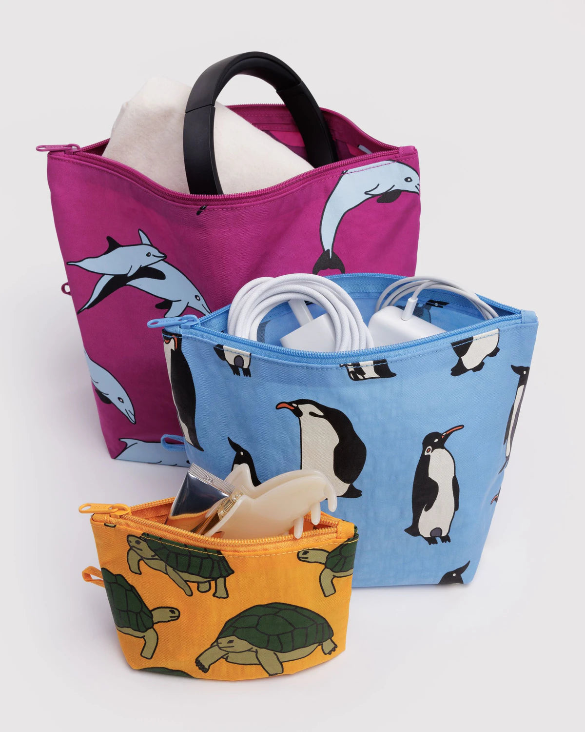 Baggu Go Pouch Set - Vacation Animals - Proper