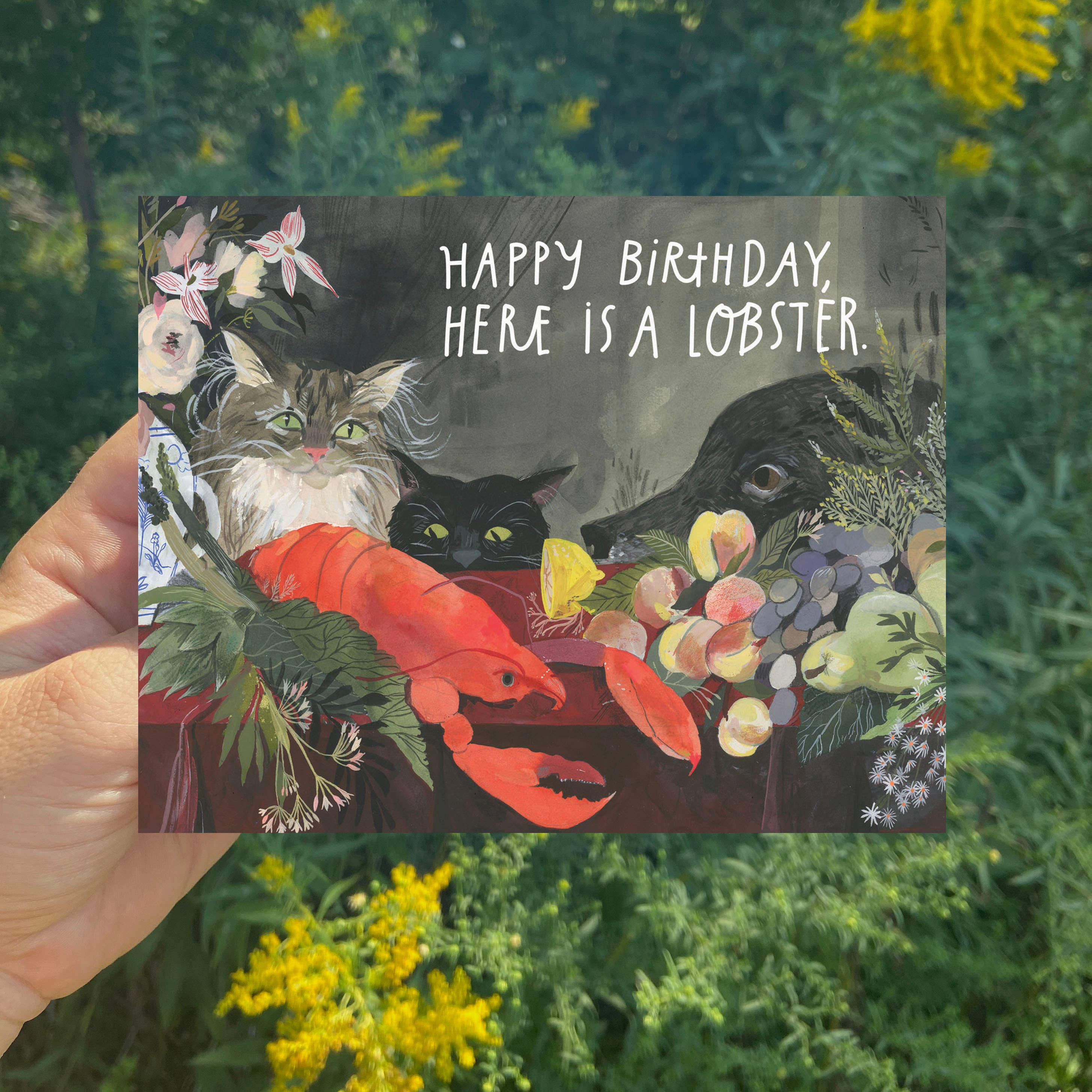 Happy Birthday Lobster Greeting Card - Proper