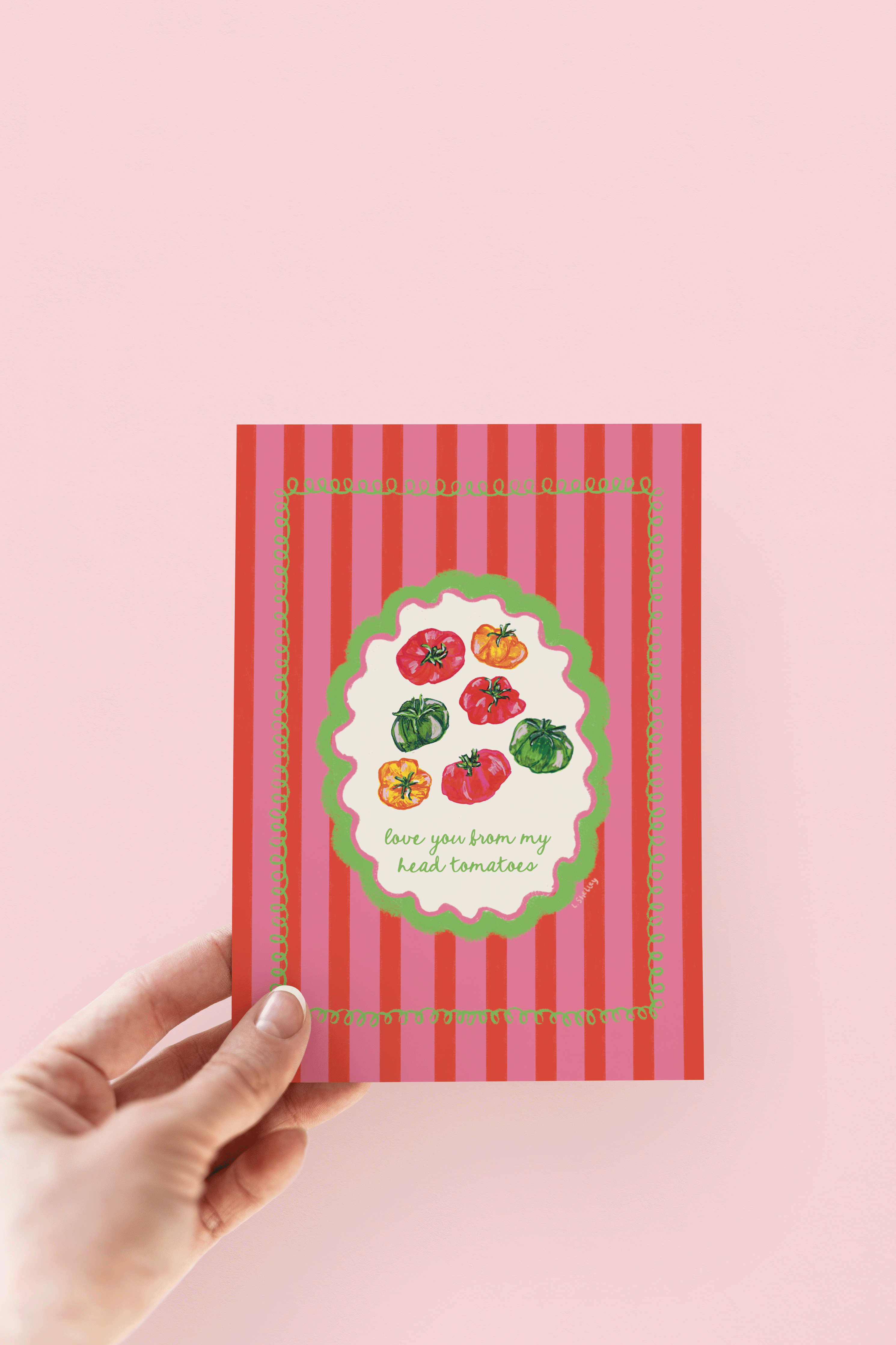 Love You From My Head Tomatoes Greeting Card