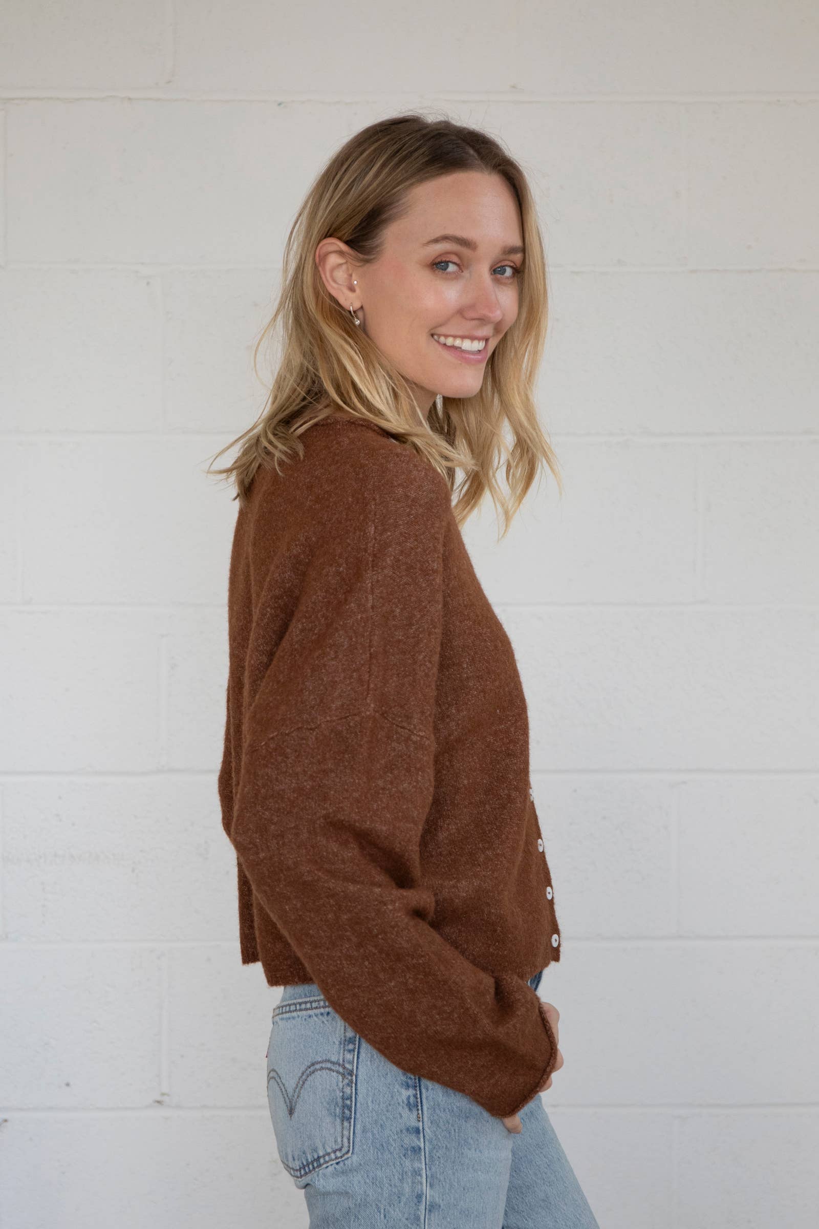 Brown Piper Cardigan - Proper