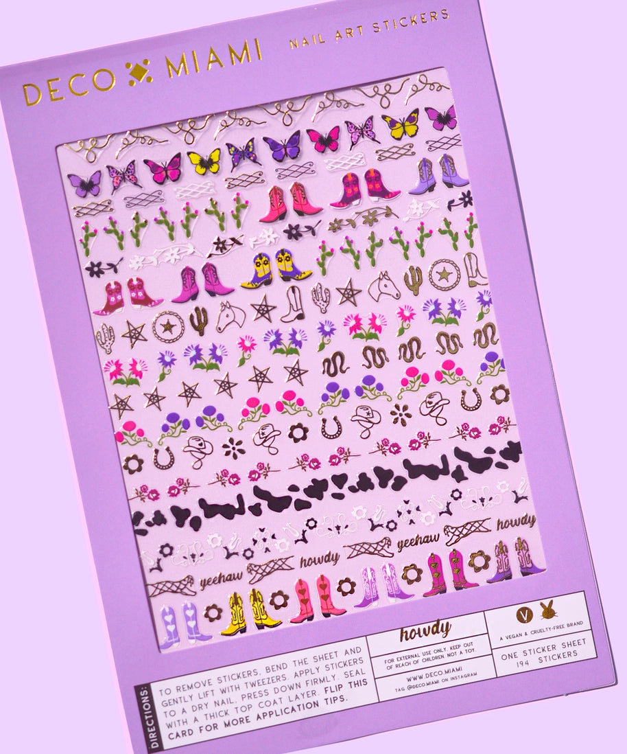 Nail Art Stickers - Howdy - Proper