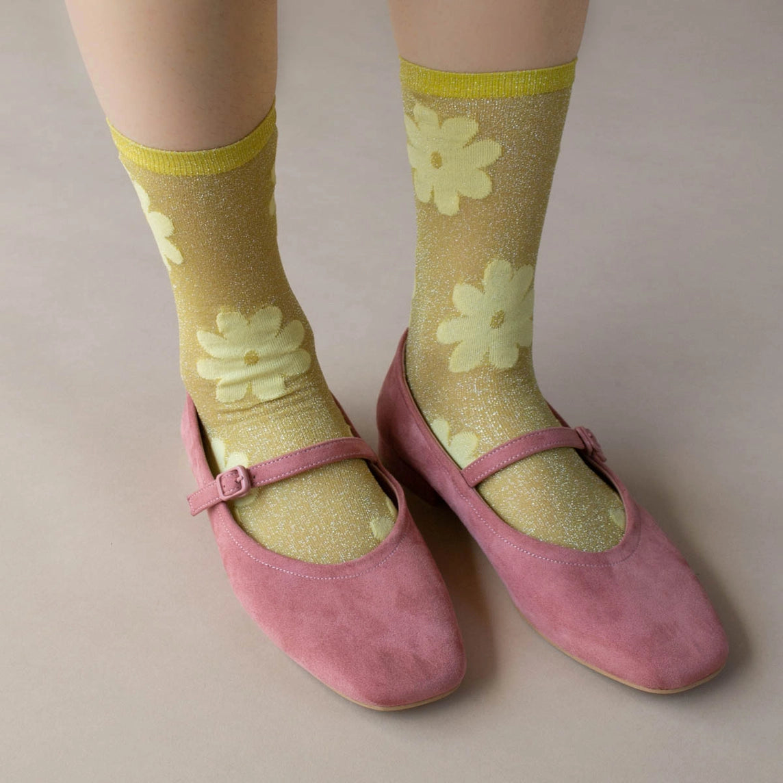 Glitter Flower Sock - Proper