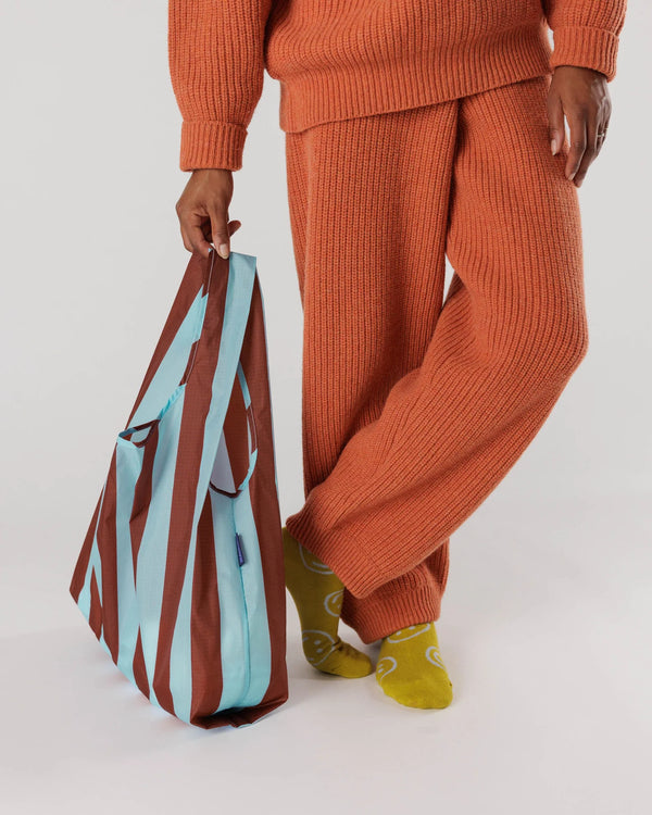 Standard Baggu - Raisin Awning Stripe - Proper