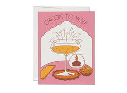 Candlelit Cheers Congratulations Card - Proper