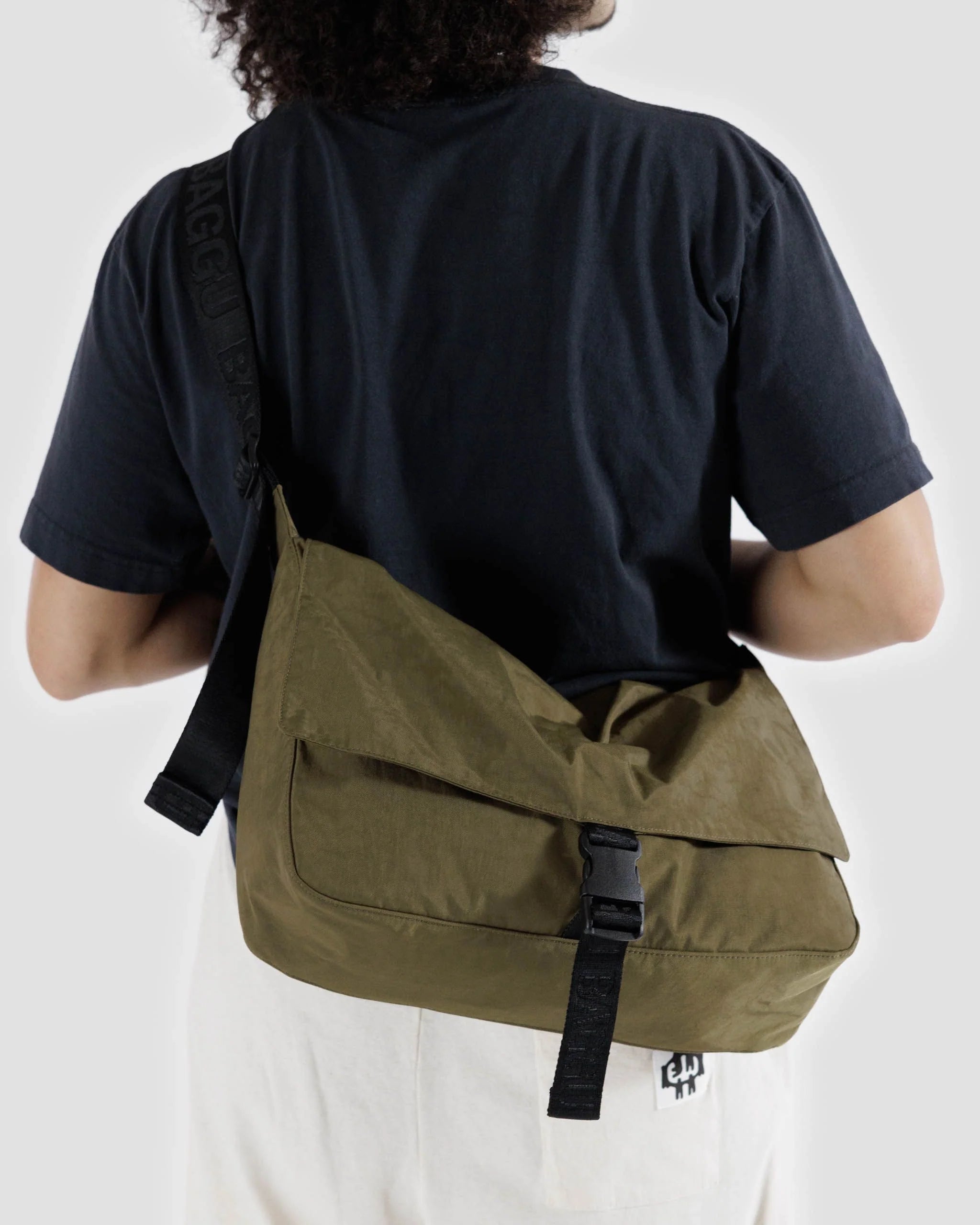 Baggu Nylon Messenger Bag - Seaweed - Proper