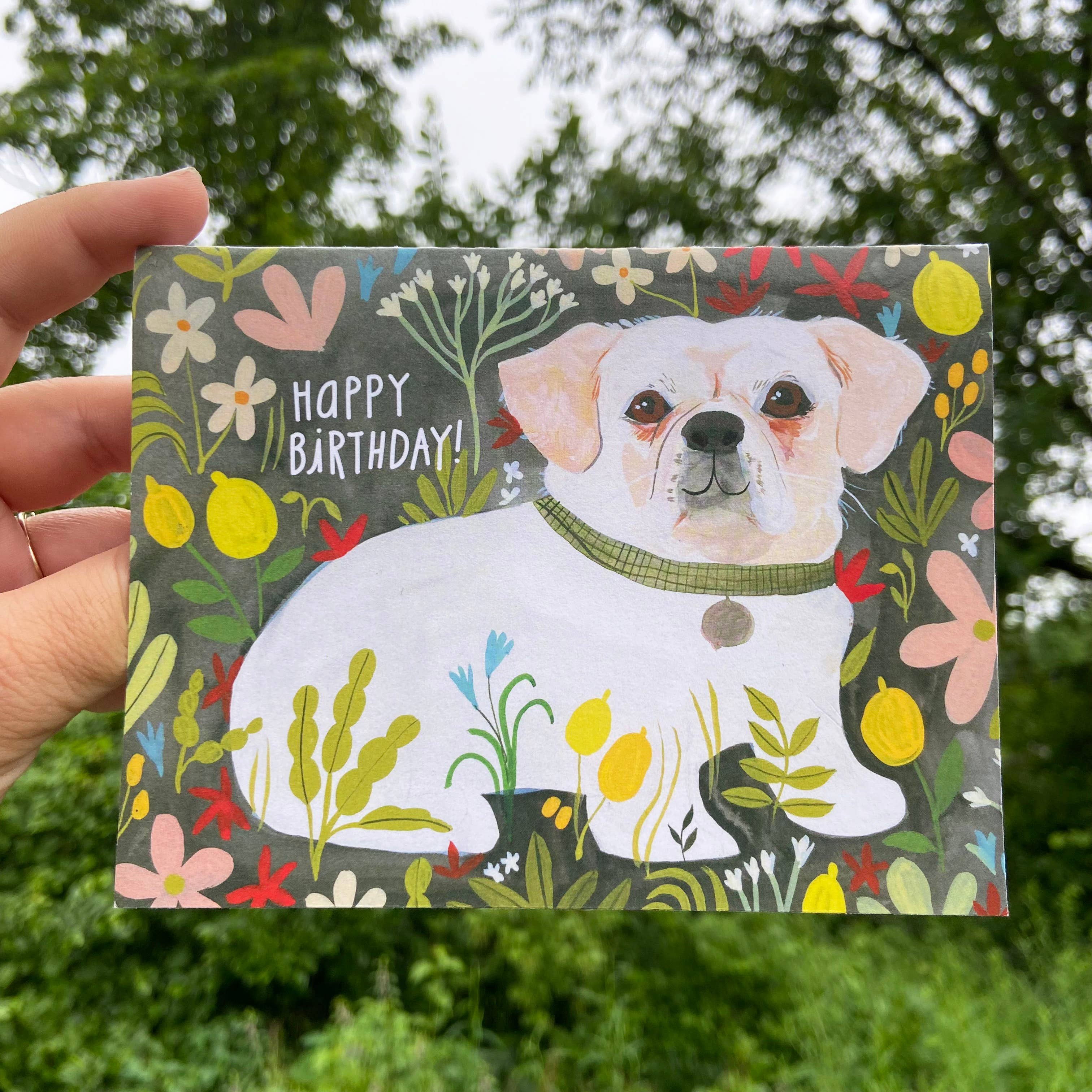 Happy Birthday Puppy Greeting Card - Proper