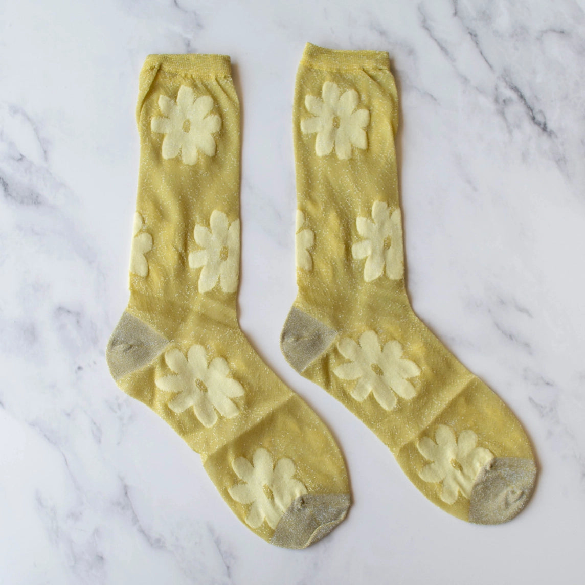 Glitter Flower Sock - Proper