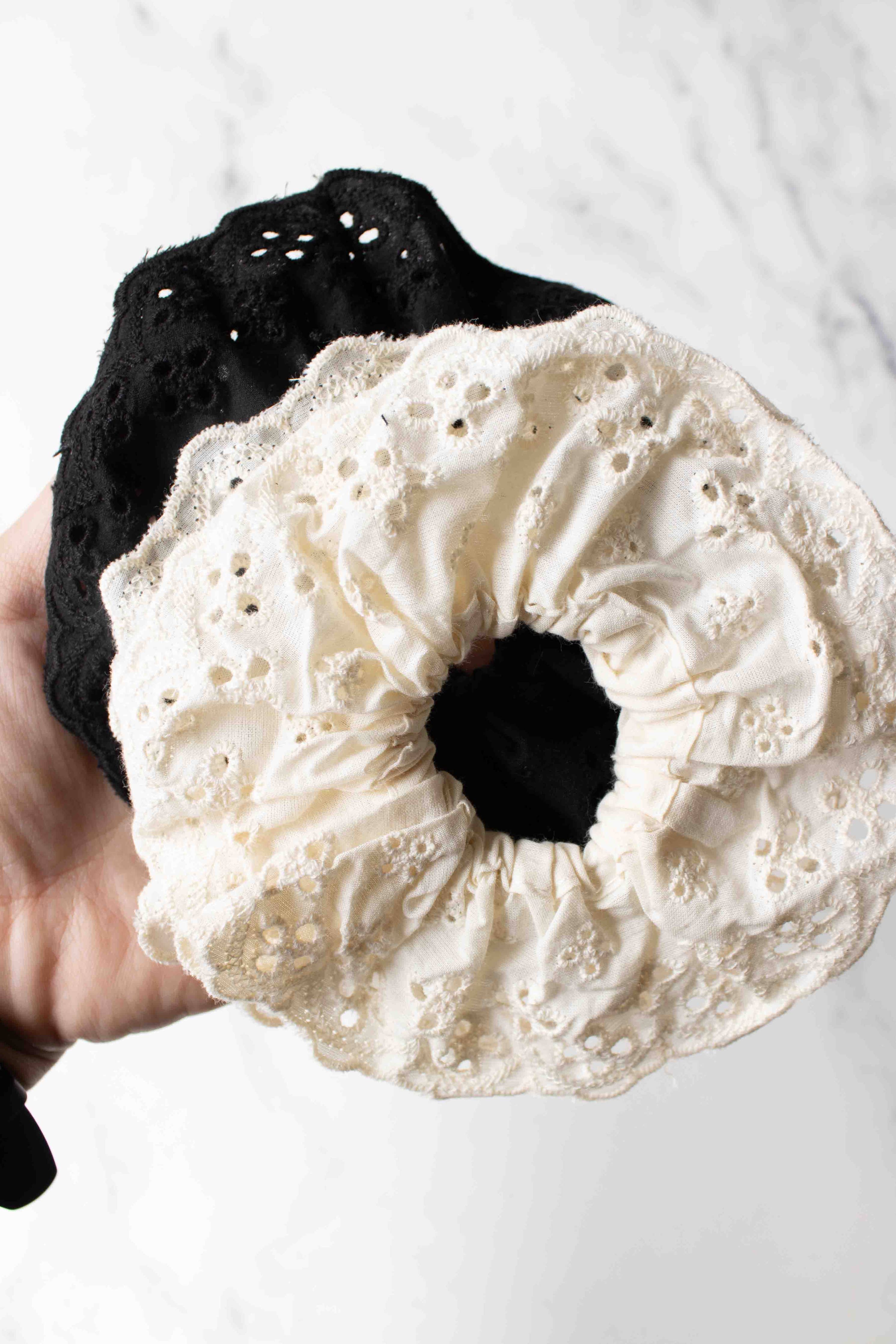 Floral Lace Scrunchie
