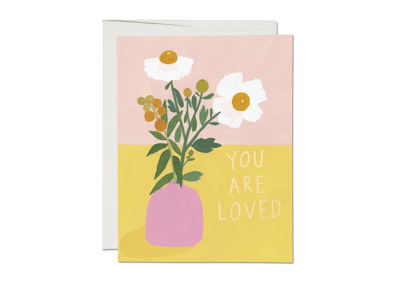 White Poppies Encouragement Card - Proper