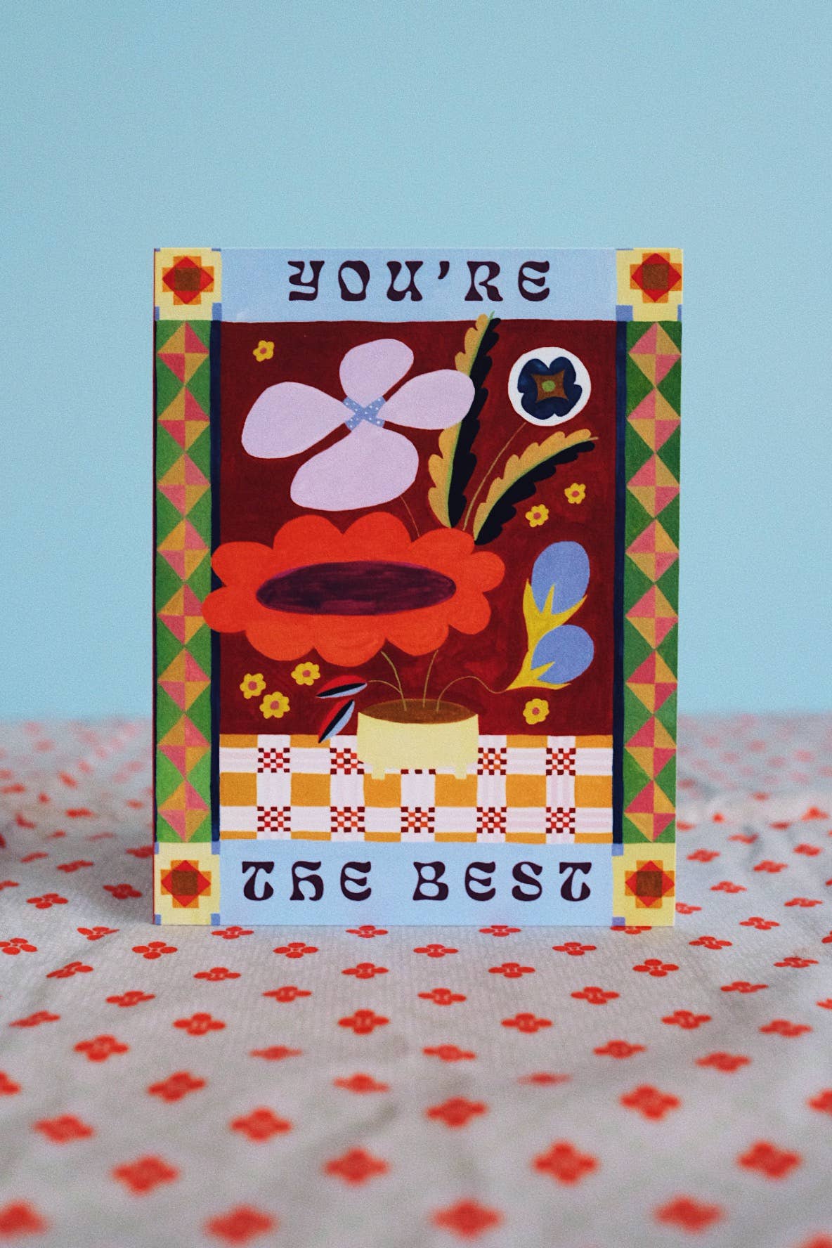 You're The Best Blooms Card - Proper