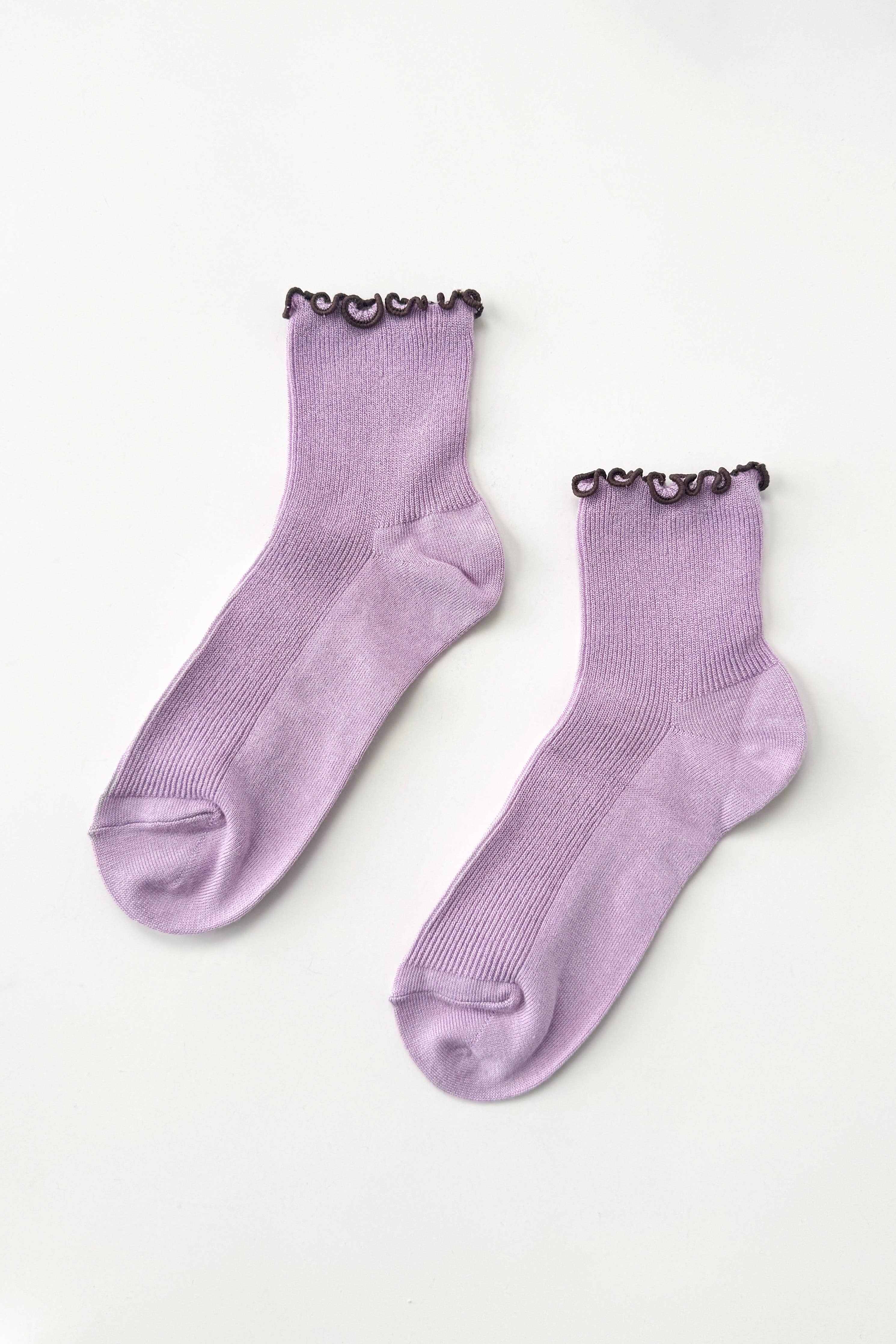 The Petite Ruffled Modal Socks (wholesale) - Proper