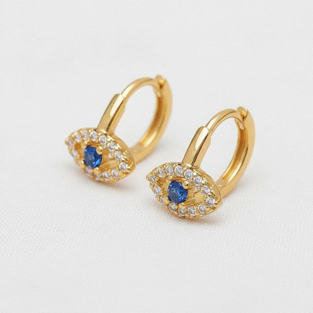 Evil Eye Hoop Earrings