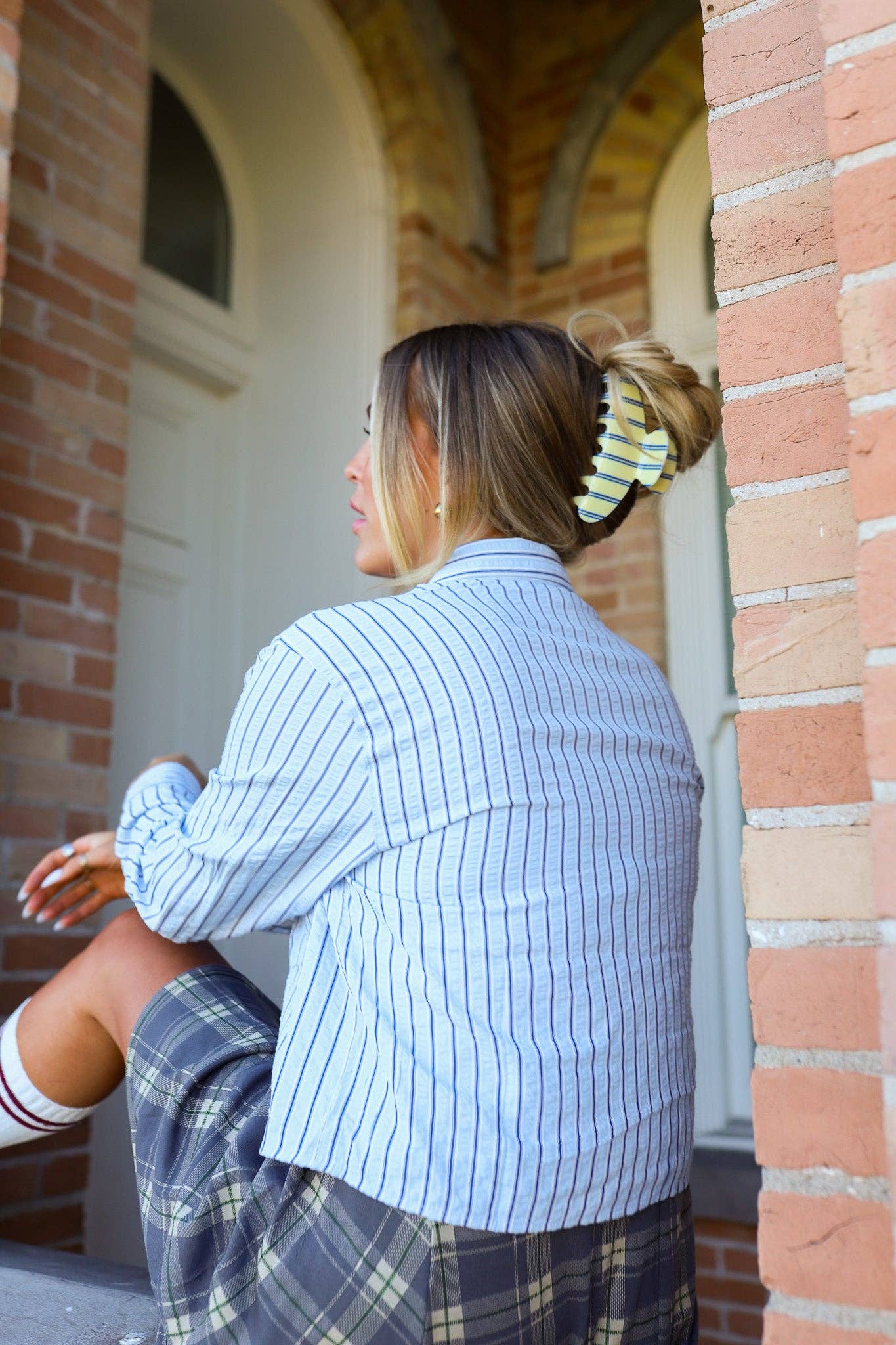 Pinstripe Claw Clip - Proper