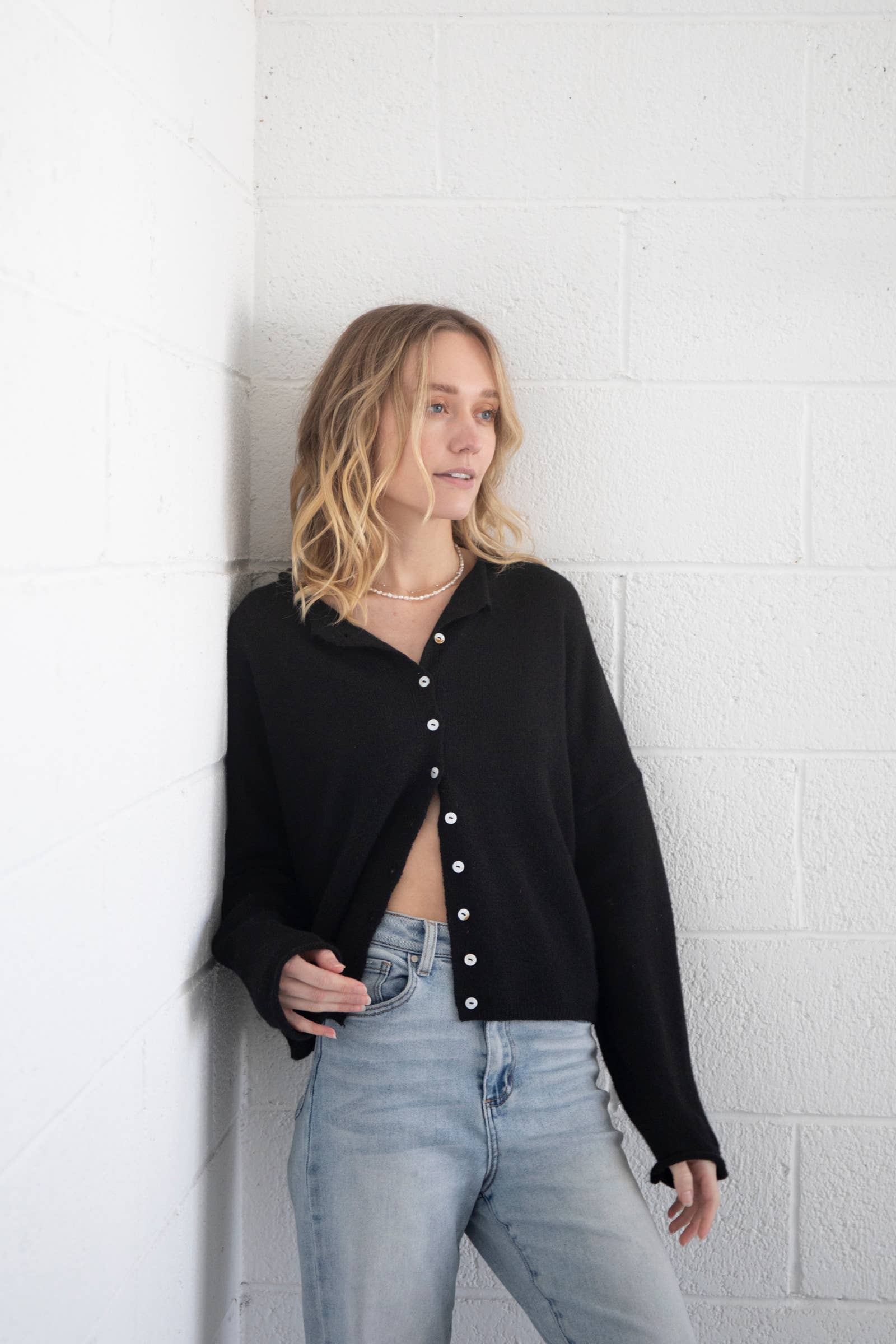 Black Piper Cardigan - Proper