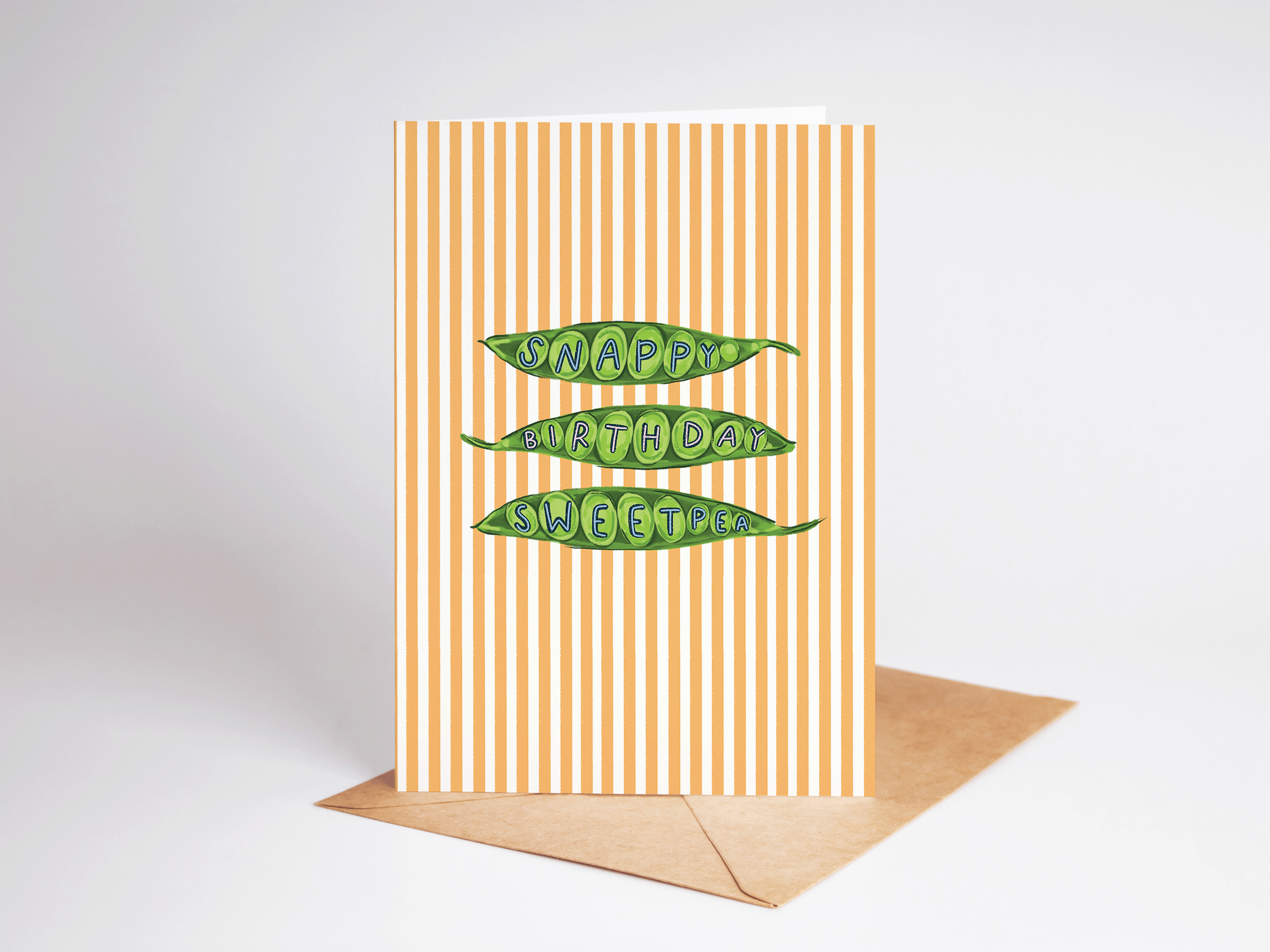 Snappy Birthday SweatPea Birthday Card - Proper
