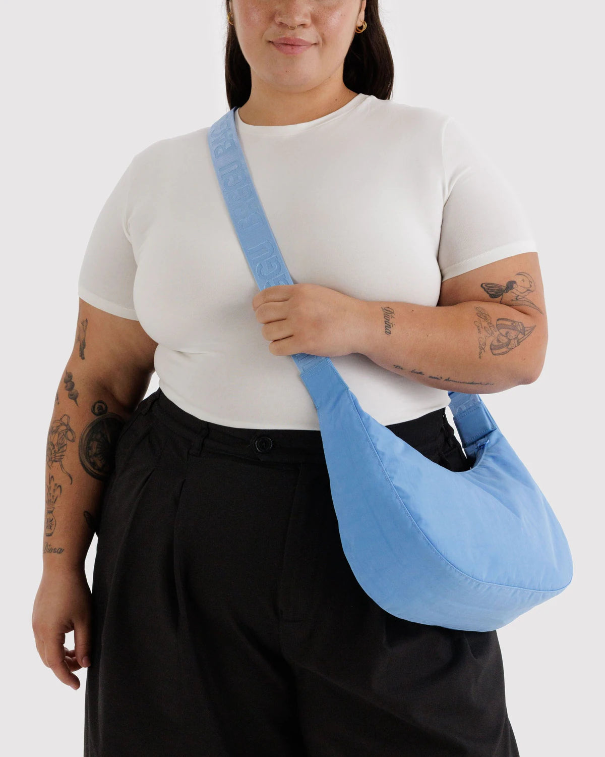 Baggu Medium Nylon Crescent Bag - Piscine - Proper