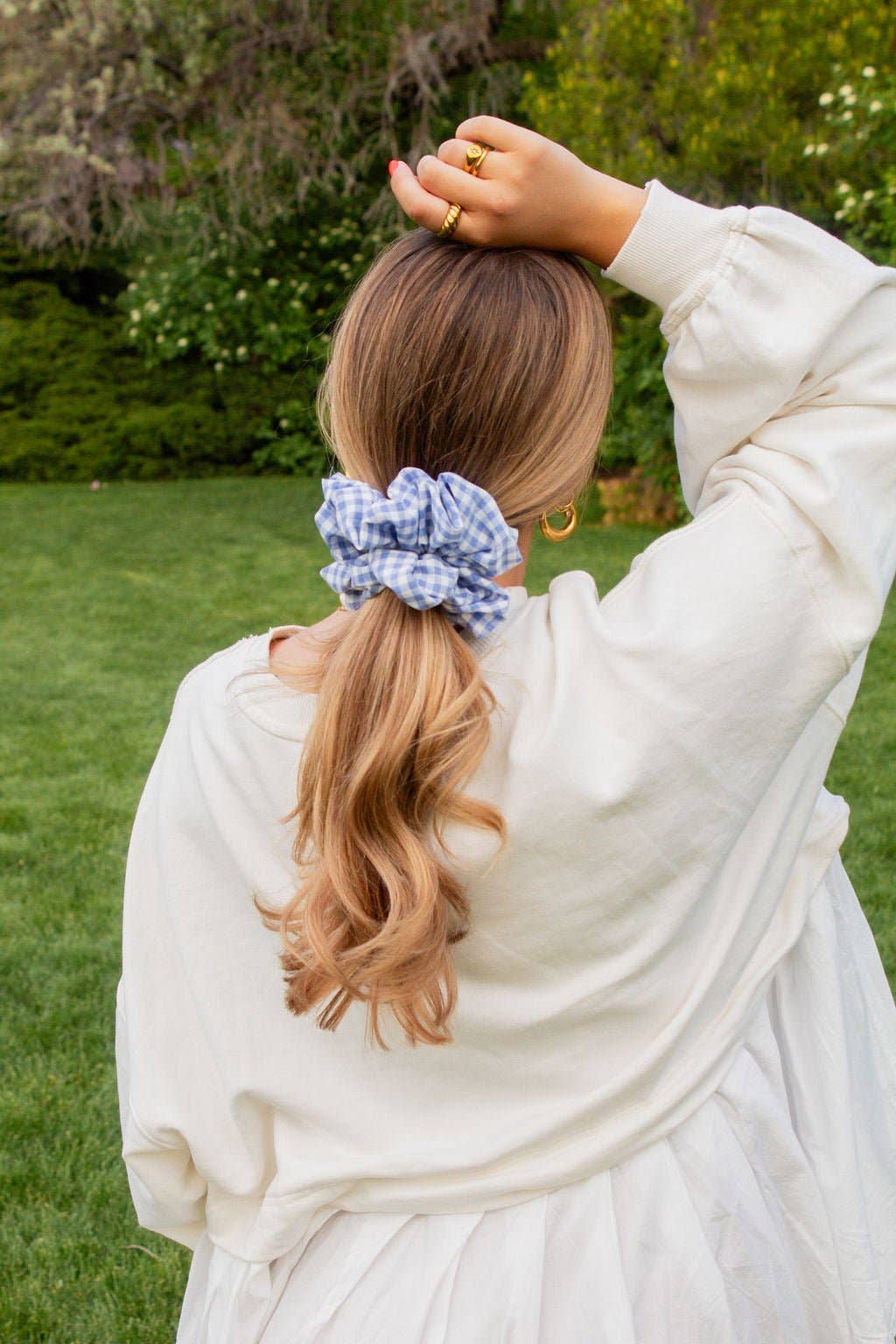 Picnic Gingham Jumbo Scrunchie - Proper