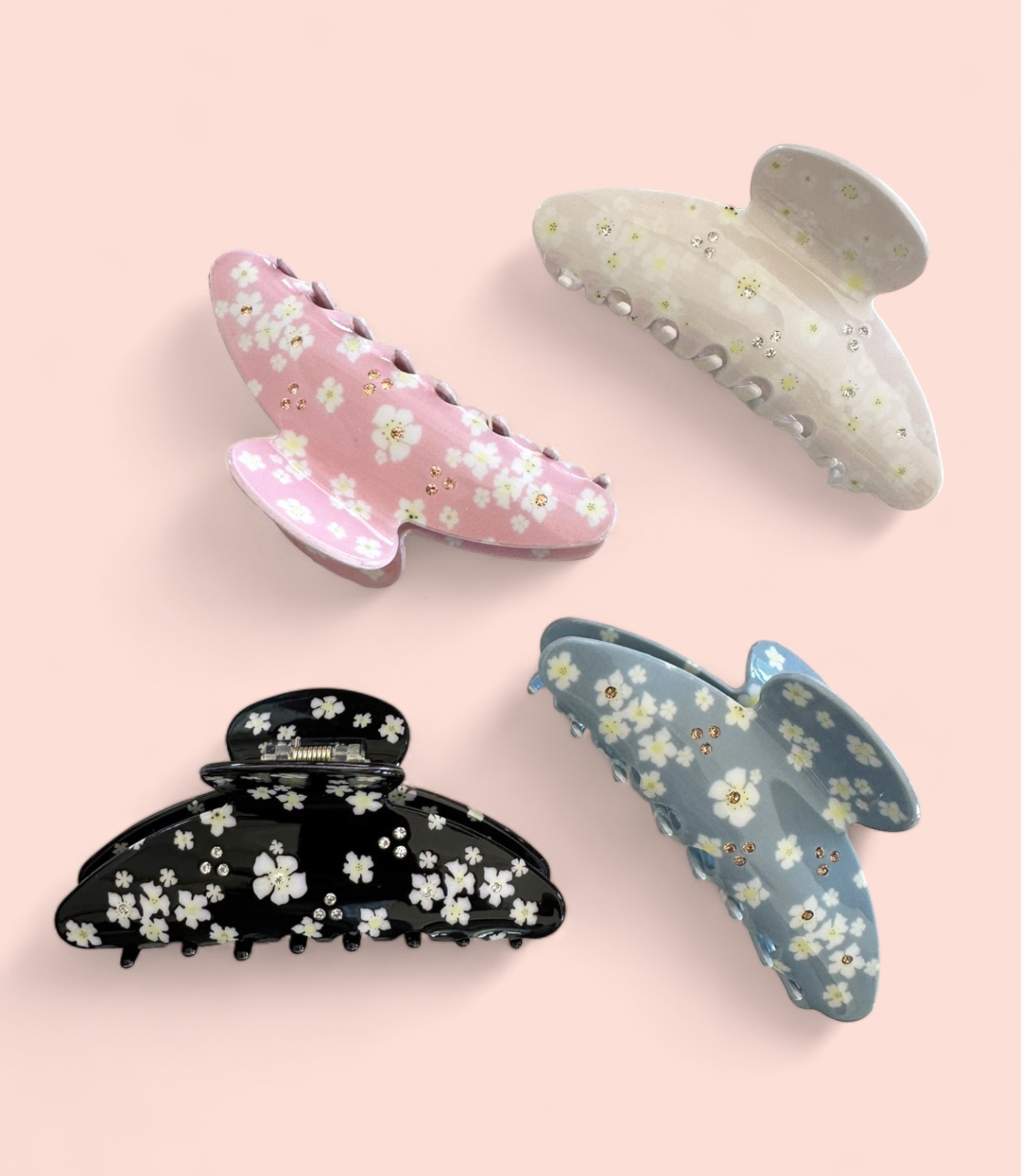 4 - Inch Daisy Hair Clips Hair Claws - CARINA - Proper