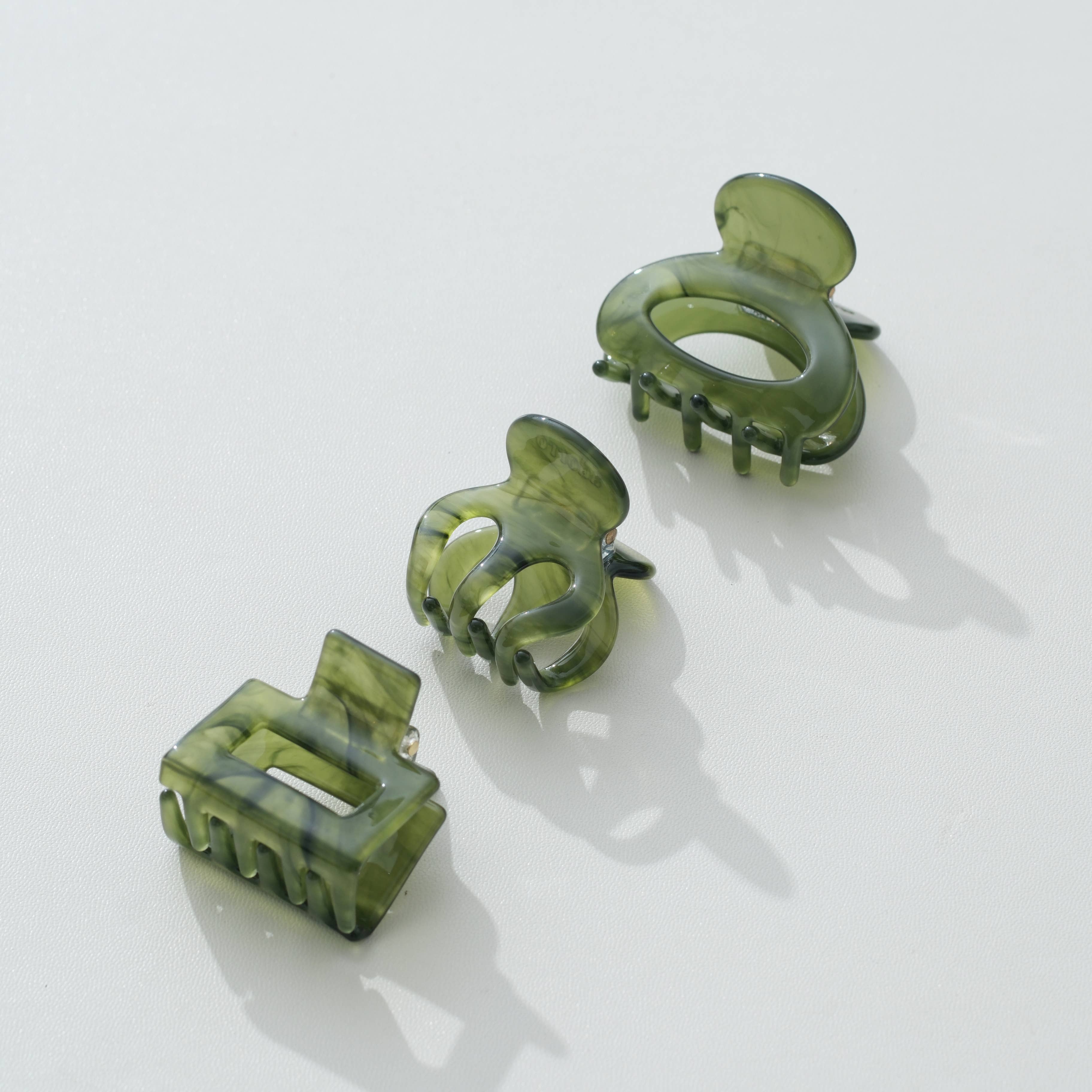 Jade Green Mini Claw Clip