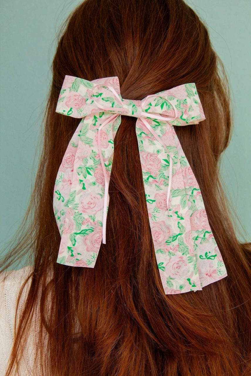 Rose Garden Bow Clip - Proper