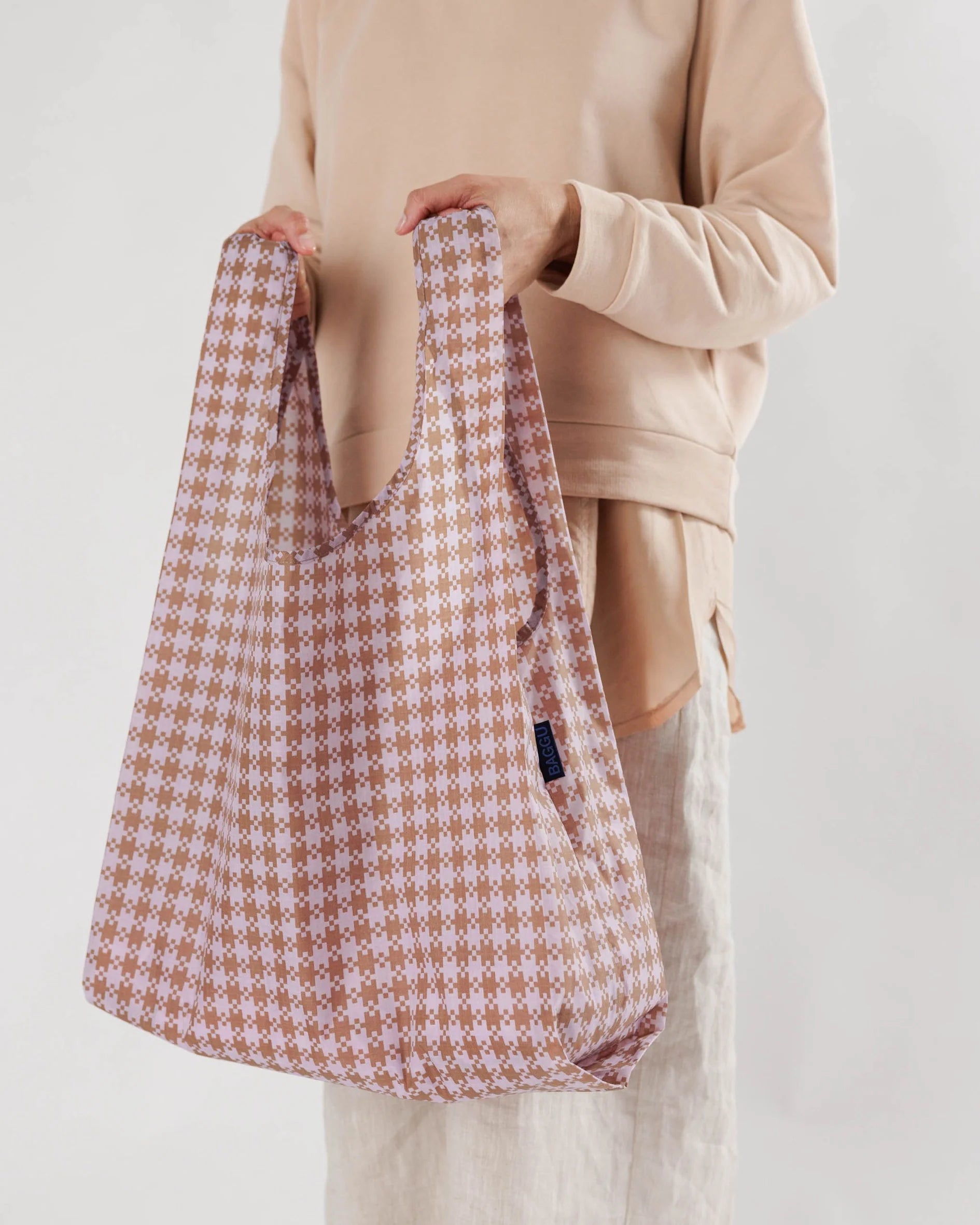 Standard Baggu - Rose Pixel Gingham - Proper