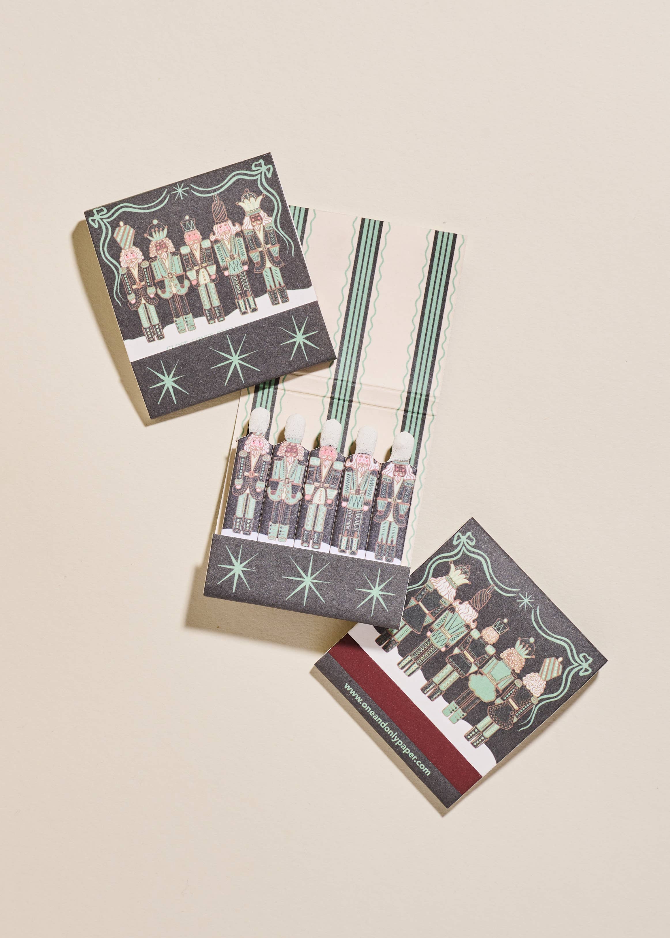 Green Nutcracker 10 Stem Matchbooks - Proper