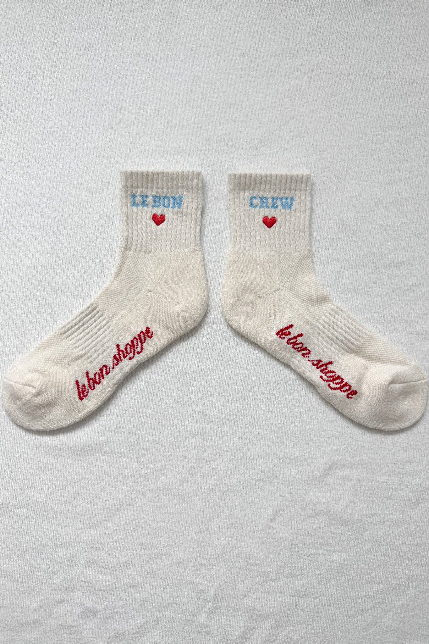Embroidered Crew Socks