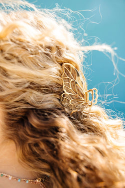 Gold Butterfly Hair Clip - Proper