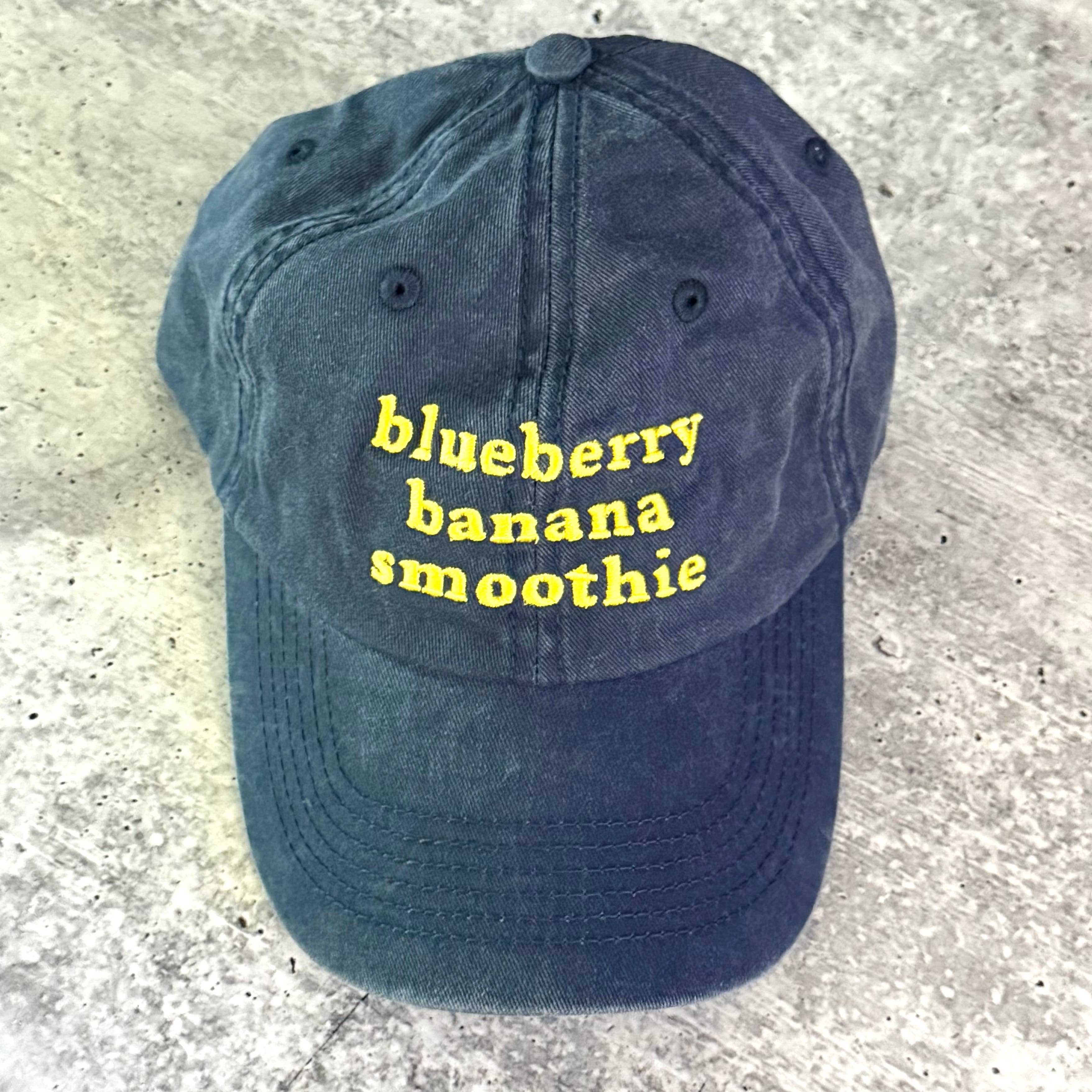 Blueberry Banana Smoothie Baseball Cap