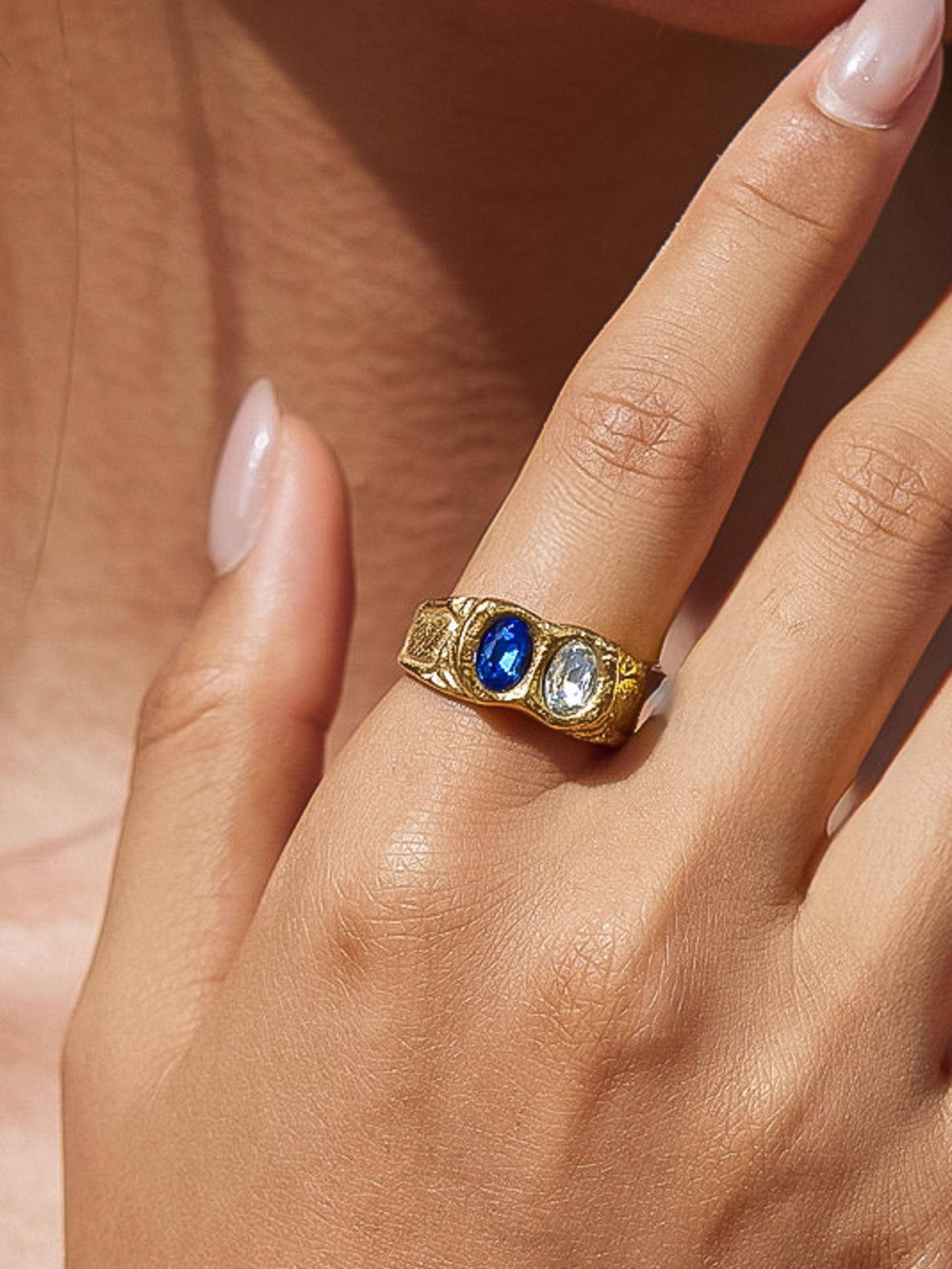 Rosina Blue CZ Ring