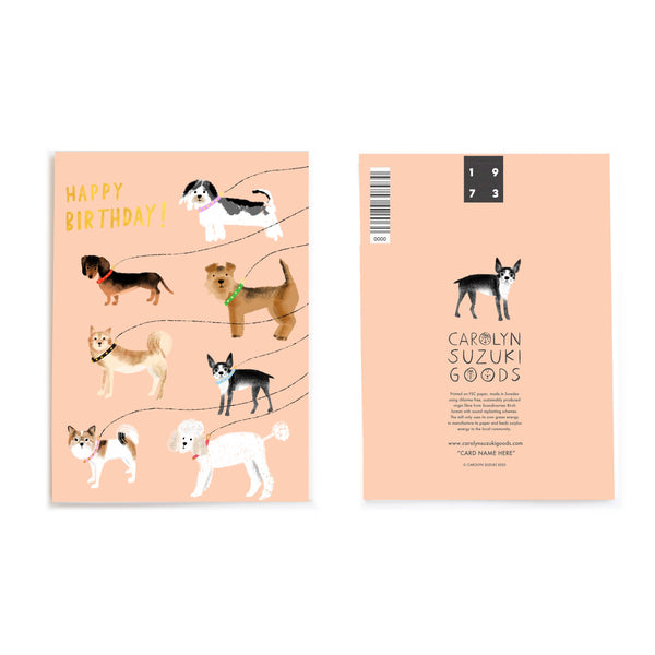 Out For a Walk - Birthday Card - Proper